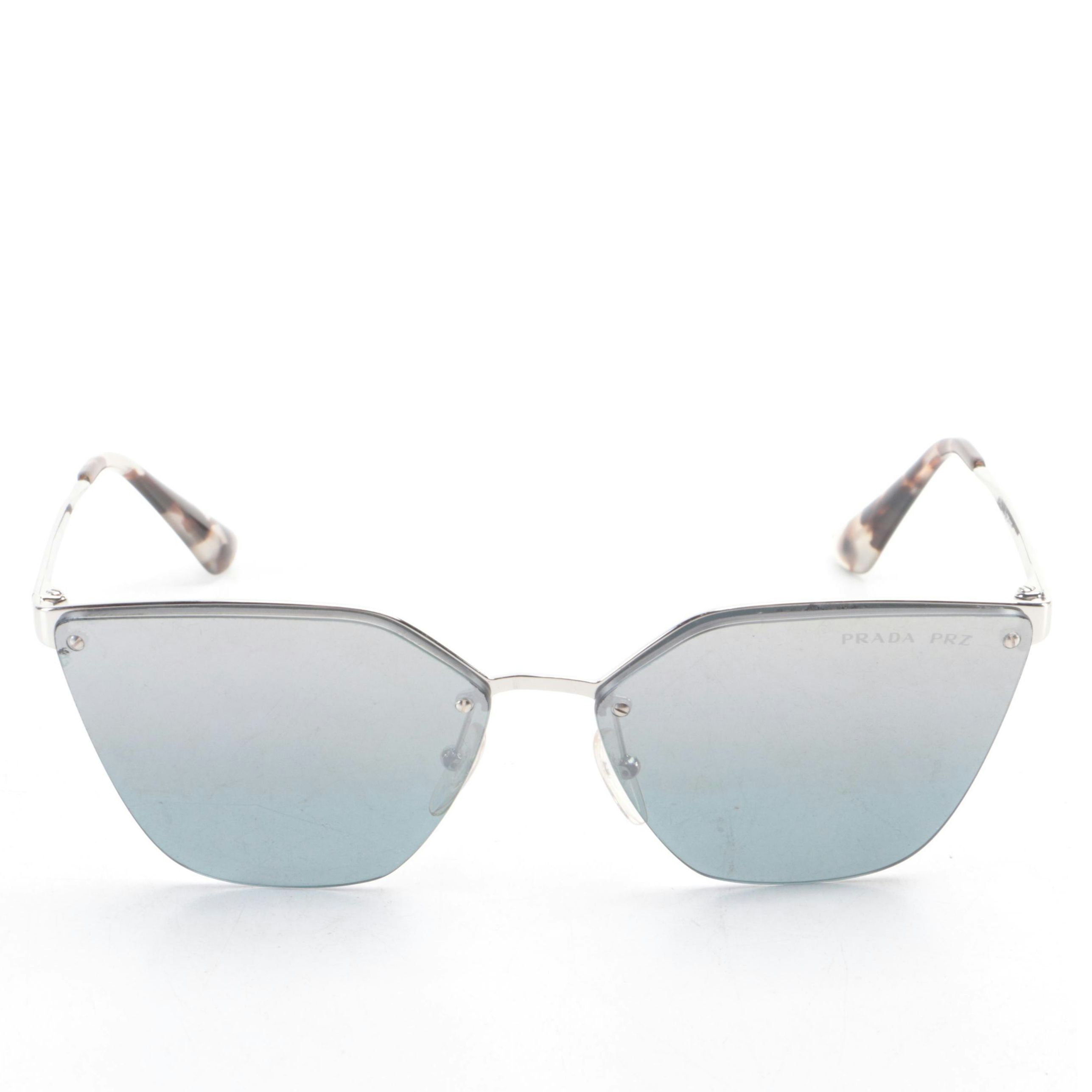 Prada SPR68T Grey Gradient Cat Eye Sunglasses