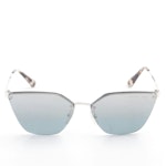 Prada SPR68T Grey Gradient Cat Eye Sunglasses