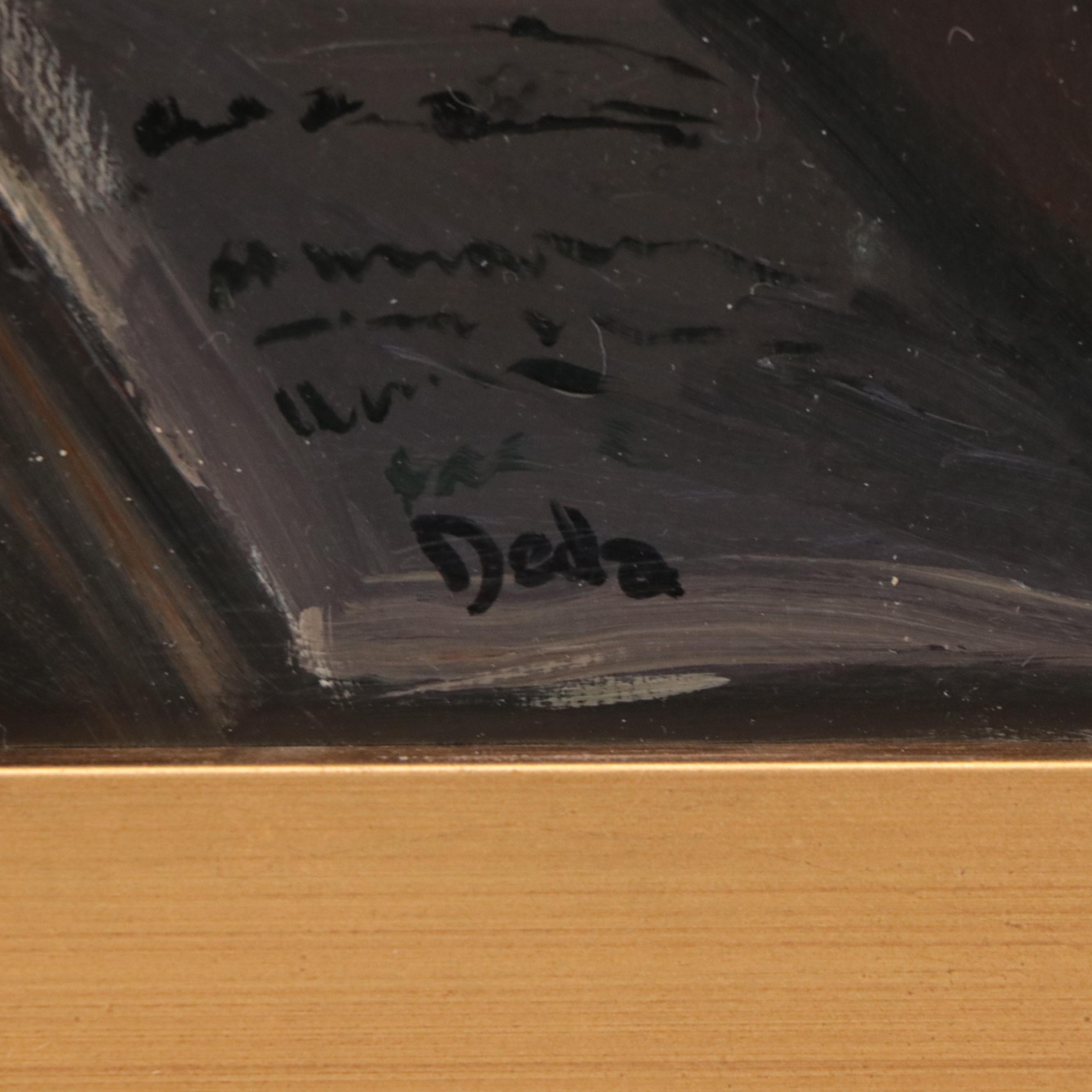 Adam Deda Oil Painting "The Diligent Student," 2024