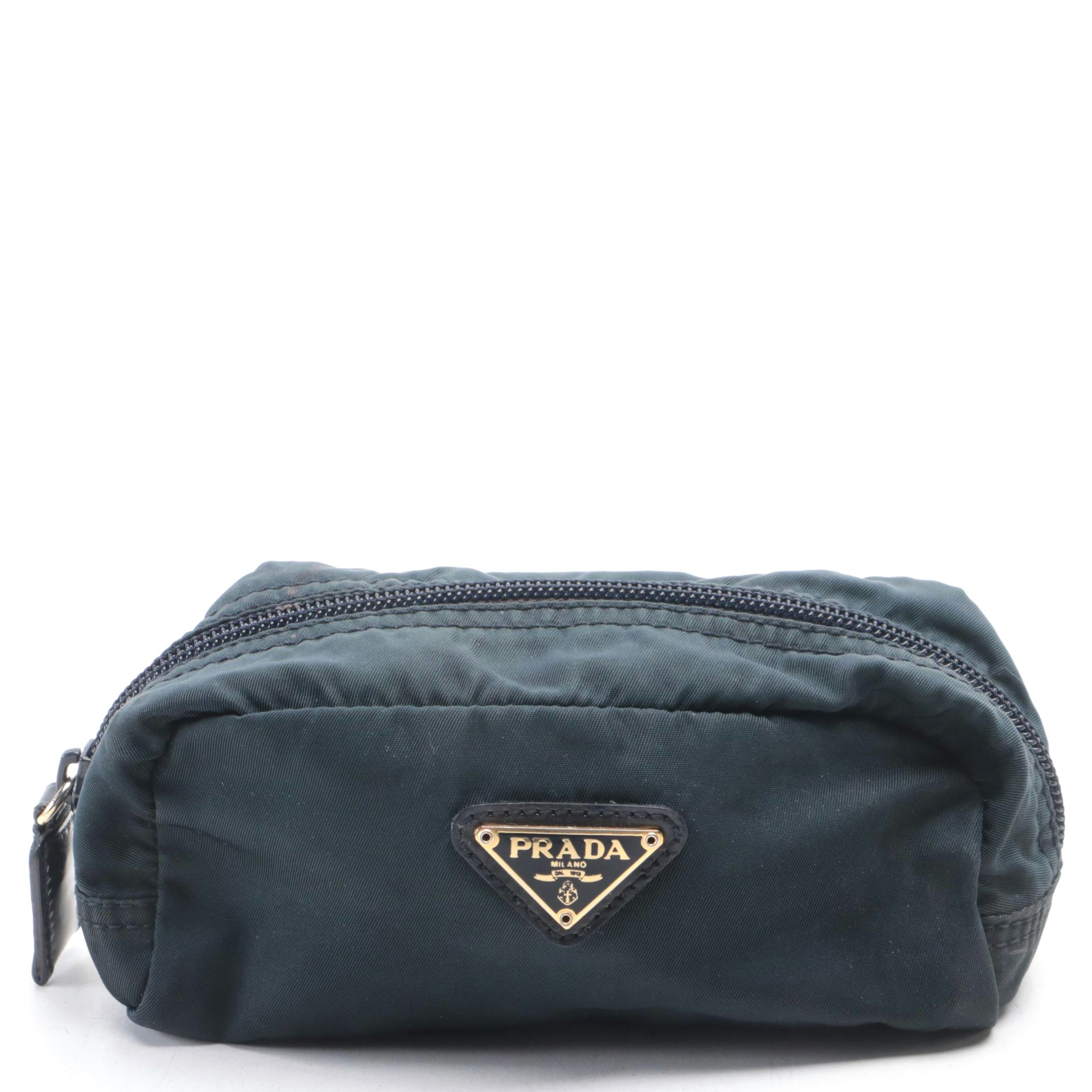 Prada Tessuto Nylon Zip Pouch