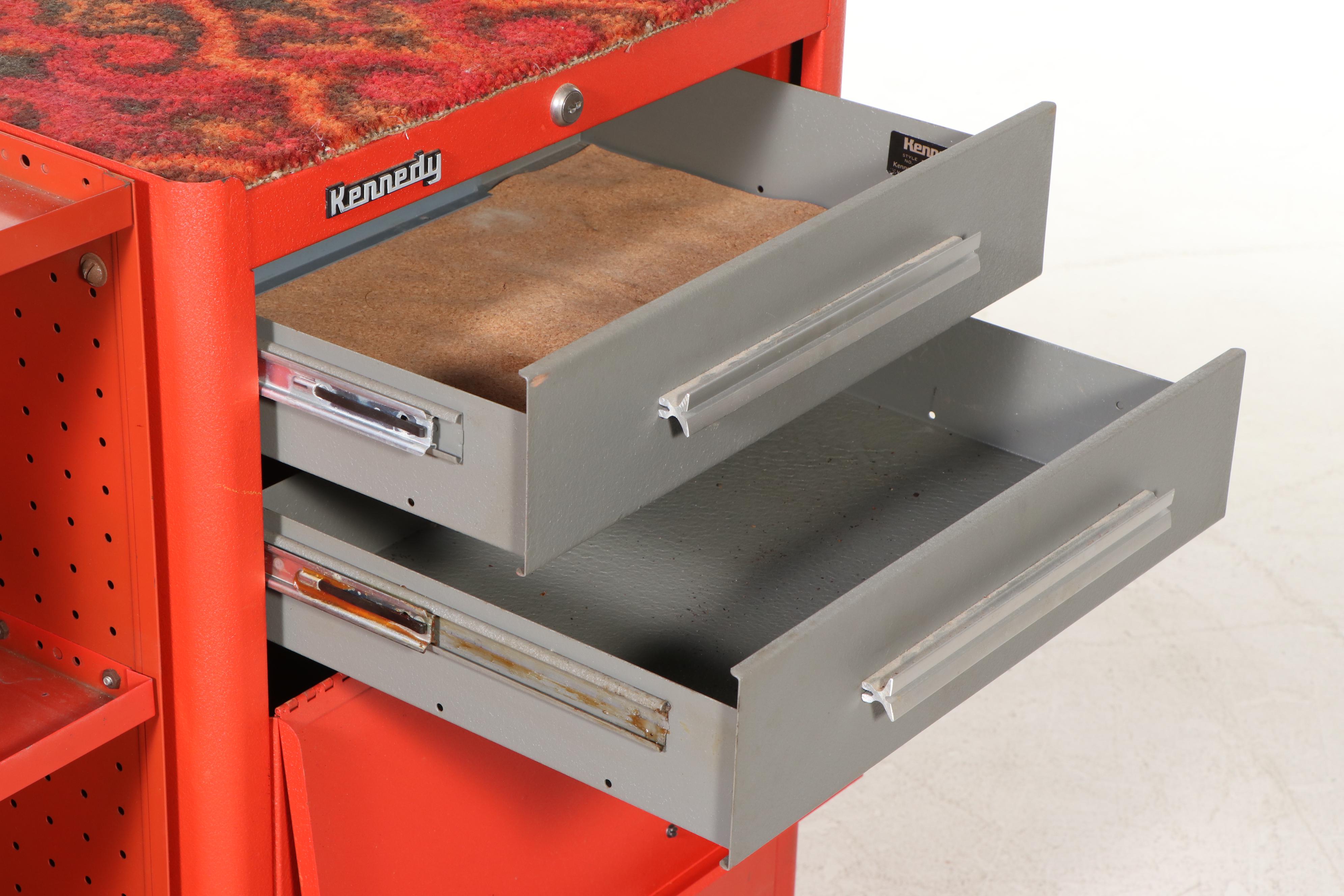 Kennedy Manufacturing Co. Painted Steel Tool Cart