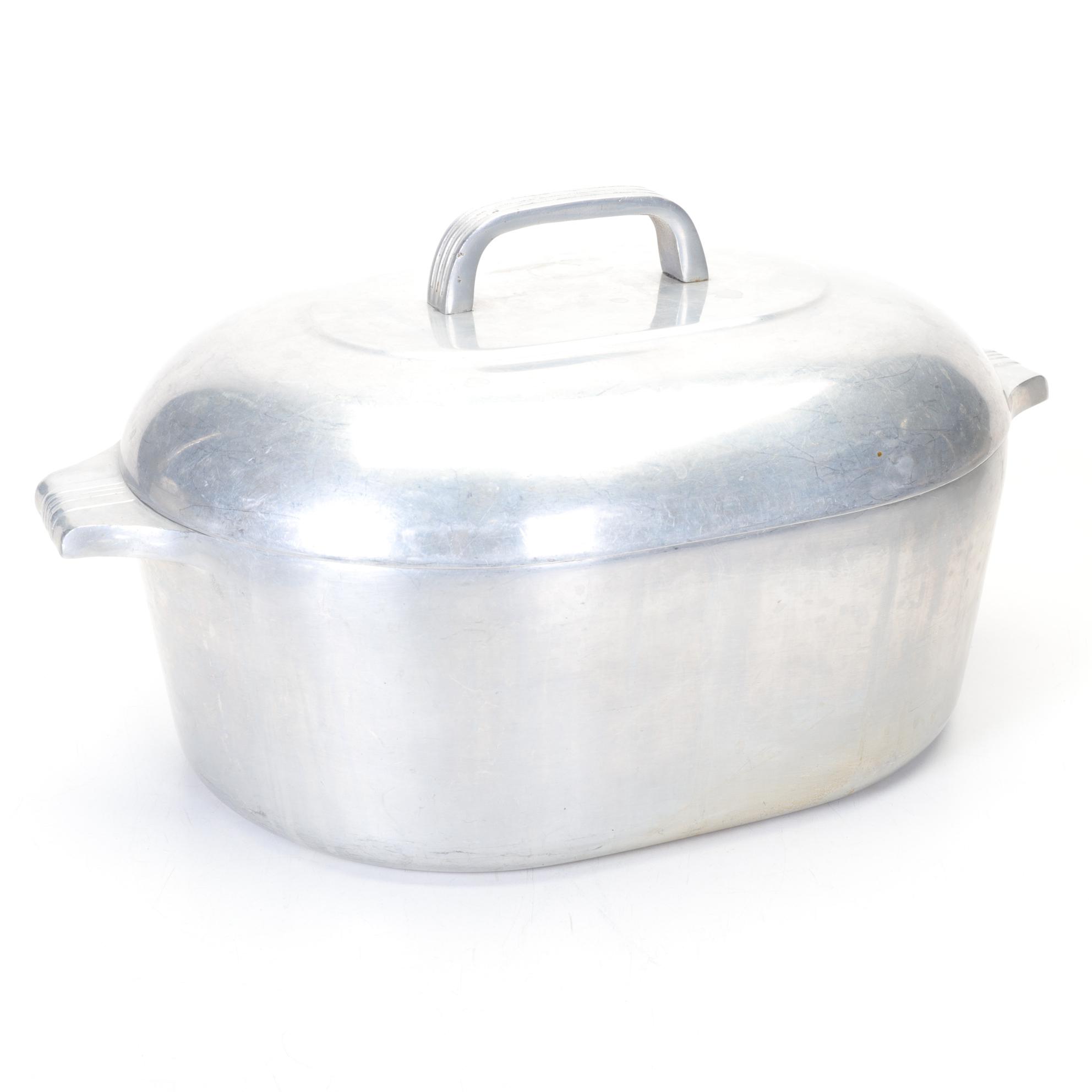 Wagner Ware Magnalite Cookware with Roaster, Pots and Pans, Mid 20th Century