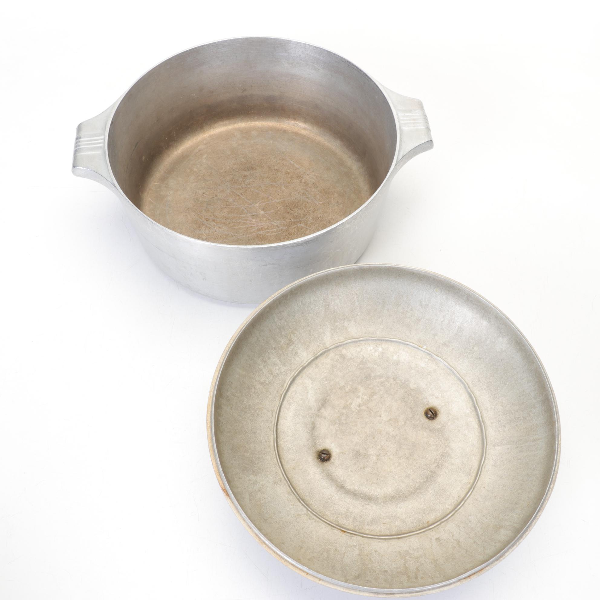 Wagner Ware Magnalite Cookware with Roaster, Pots and Pans, Mid 20th Century