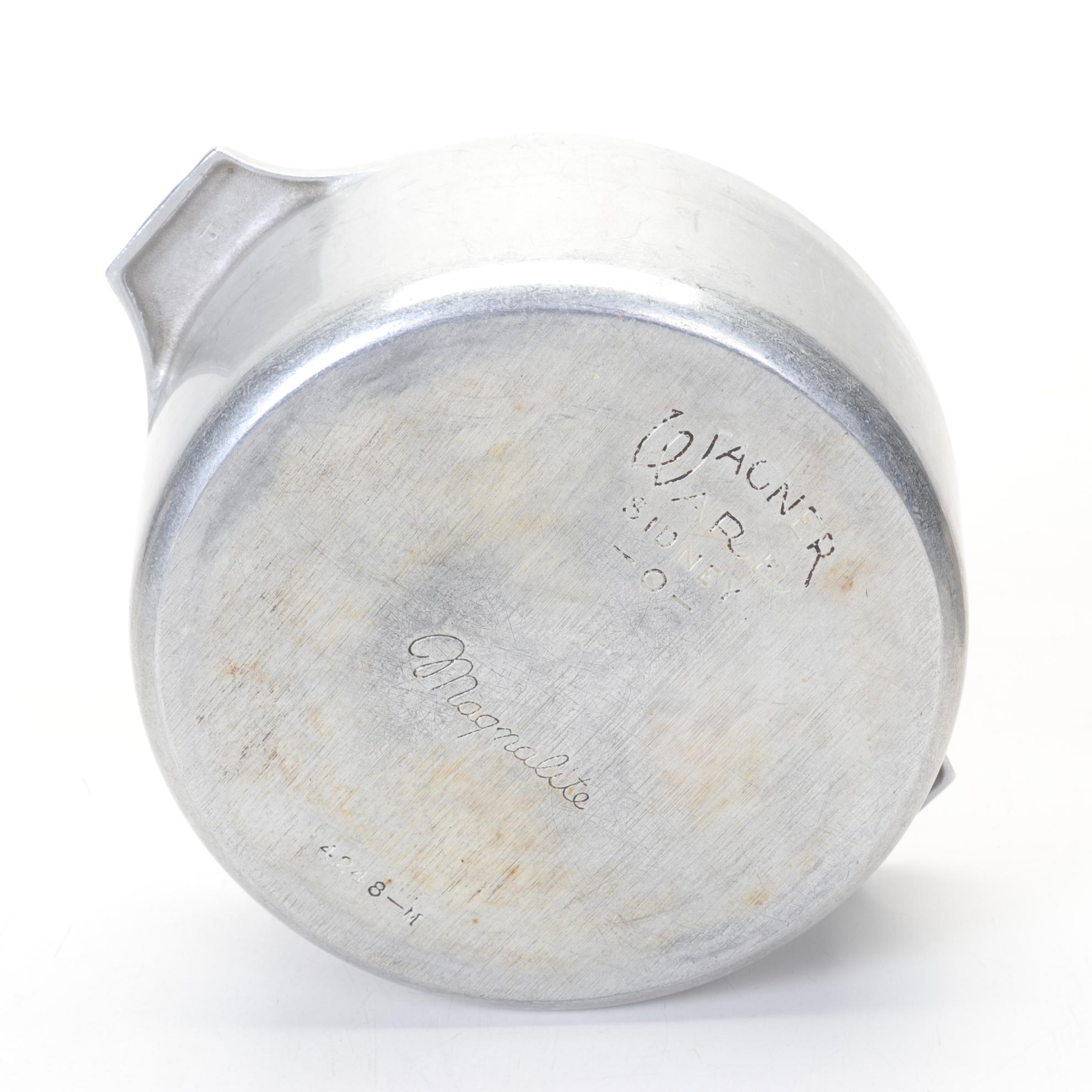 Wagner Ware Magnalite Cookware with Roaster, Pots and Pans, Mid 20th Century