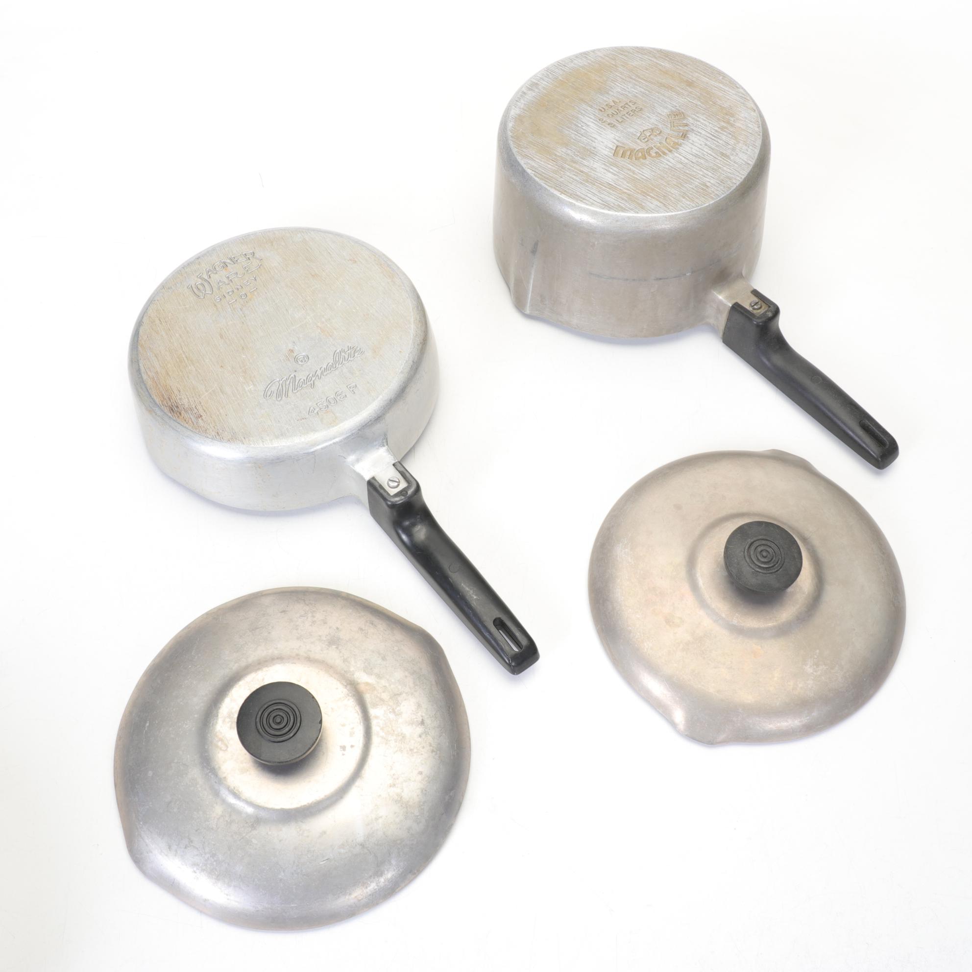 Wagner Ware Magnalite Cookware with Roaster, Pots and Pans, Mid 20th Century