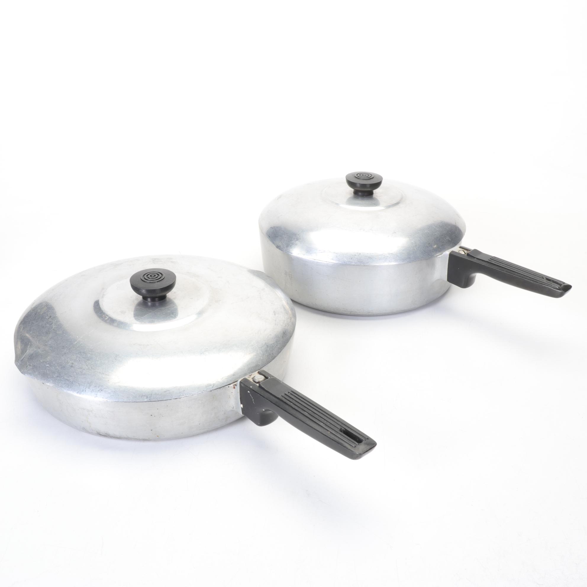 Wagner Ware Magnalite Cookware with Roaster, Pots and Pans, Mid 20th Century