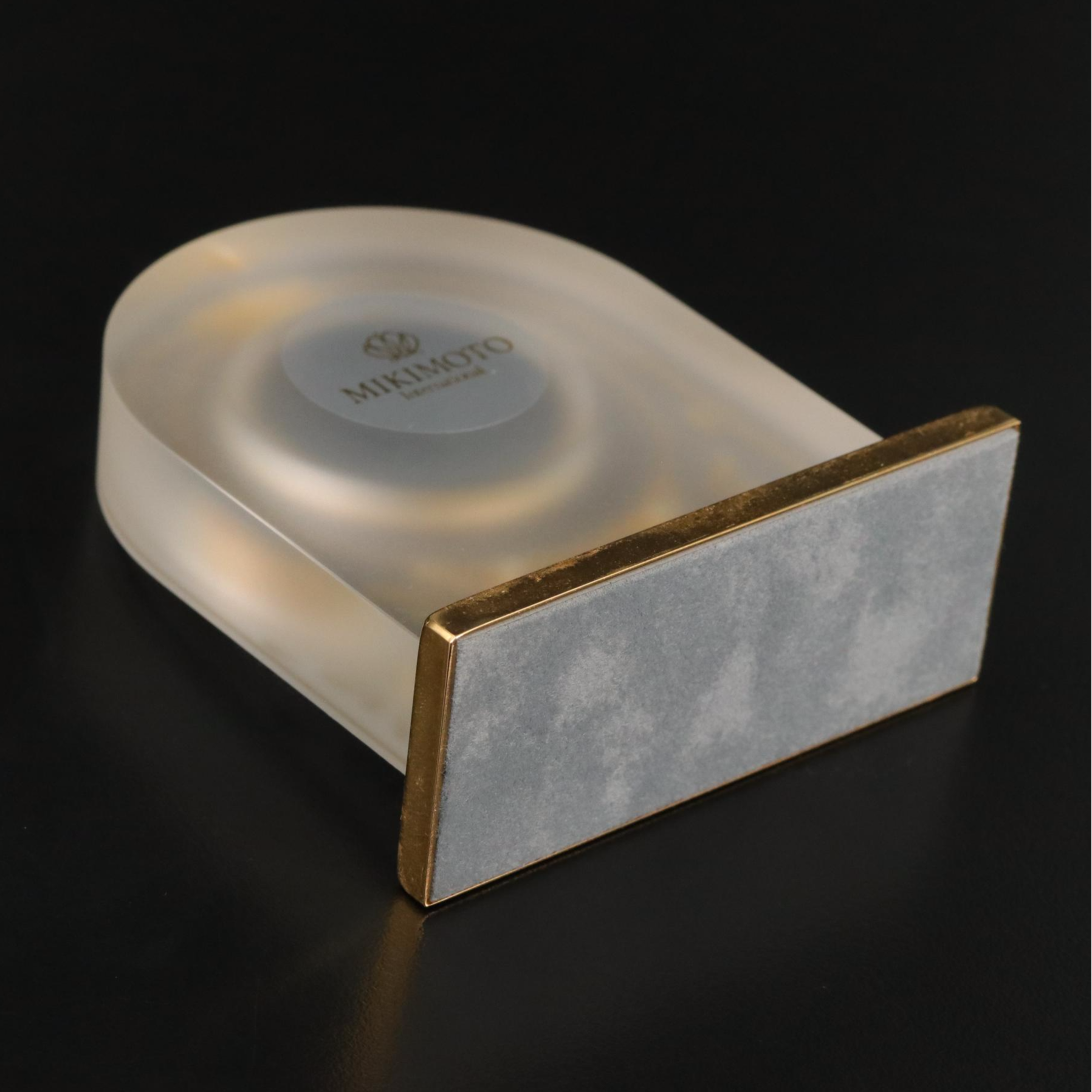 Mikimoto International Pearl Accented Quartz Desk Clock and Frame Set