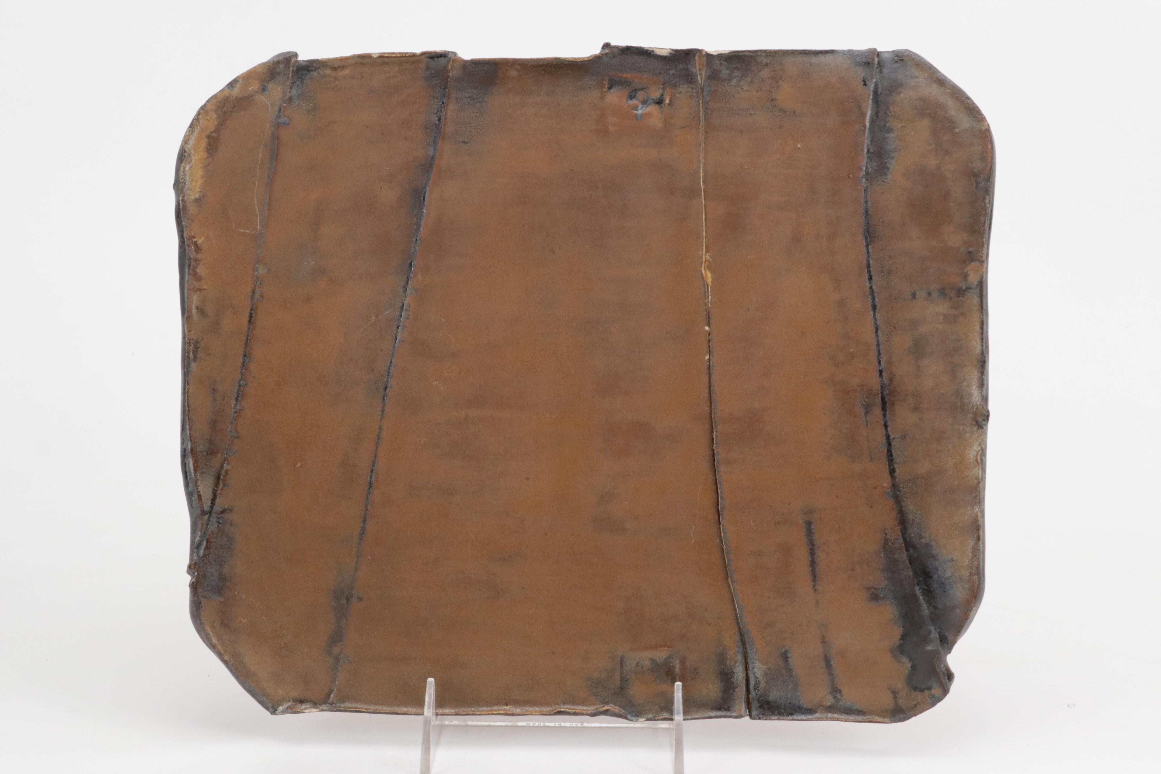 Michael Frasca Art Pottery Bowl and Slab, Contemporary