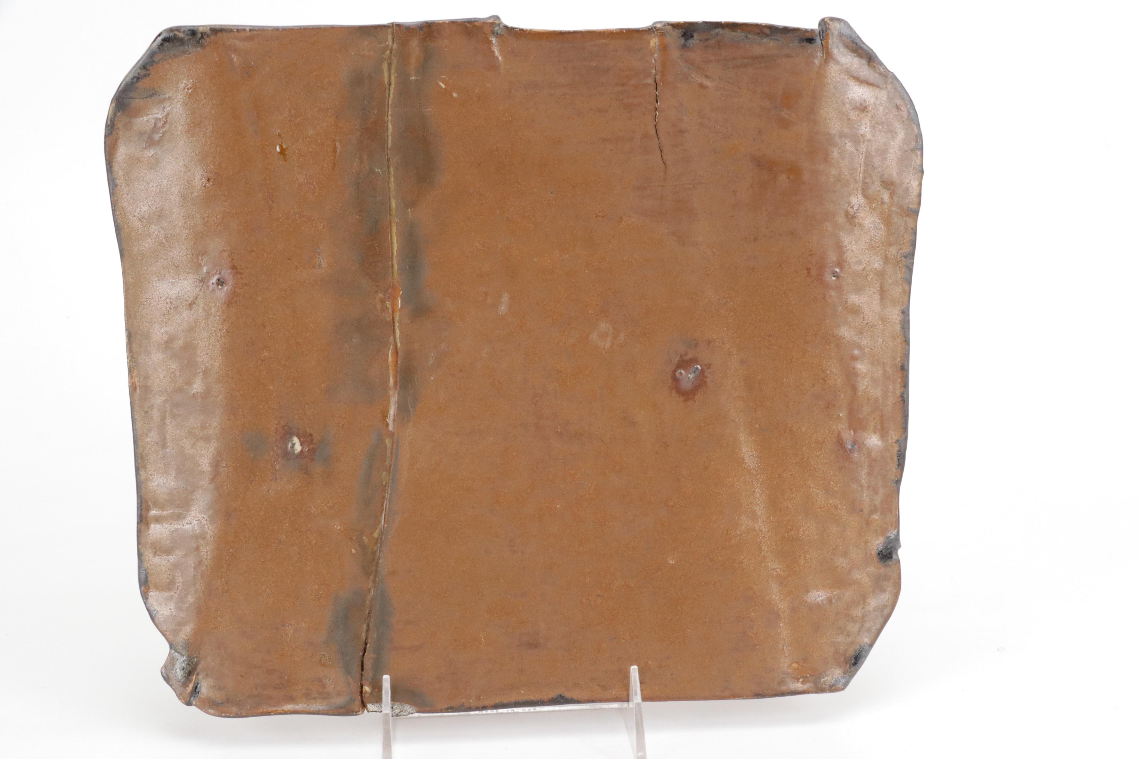 Michael Frasca Art Pottery Bowl and Slab, Contemporary