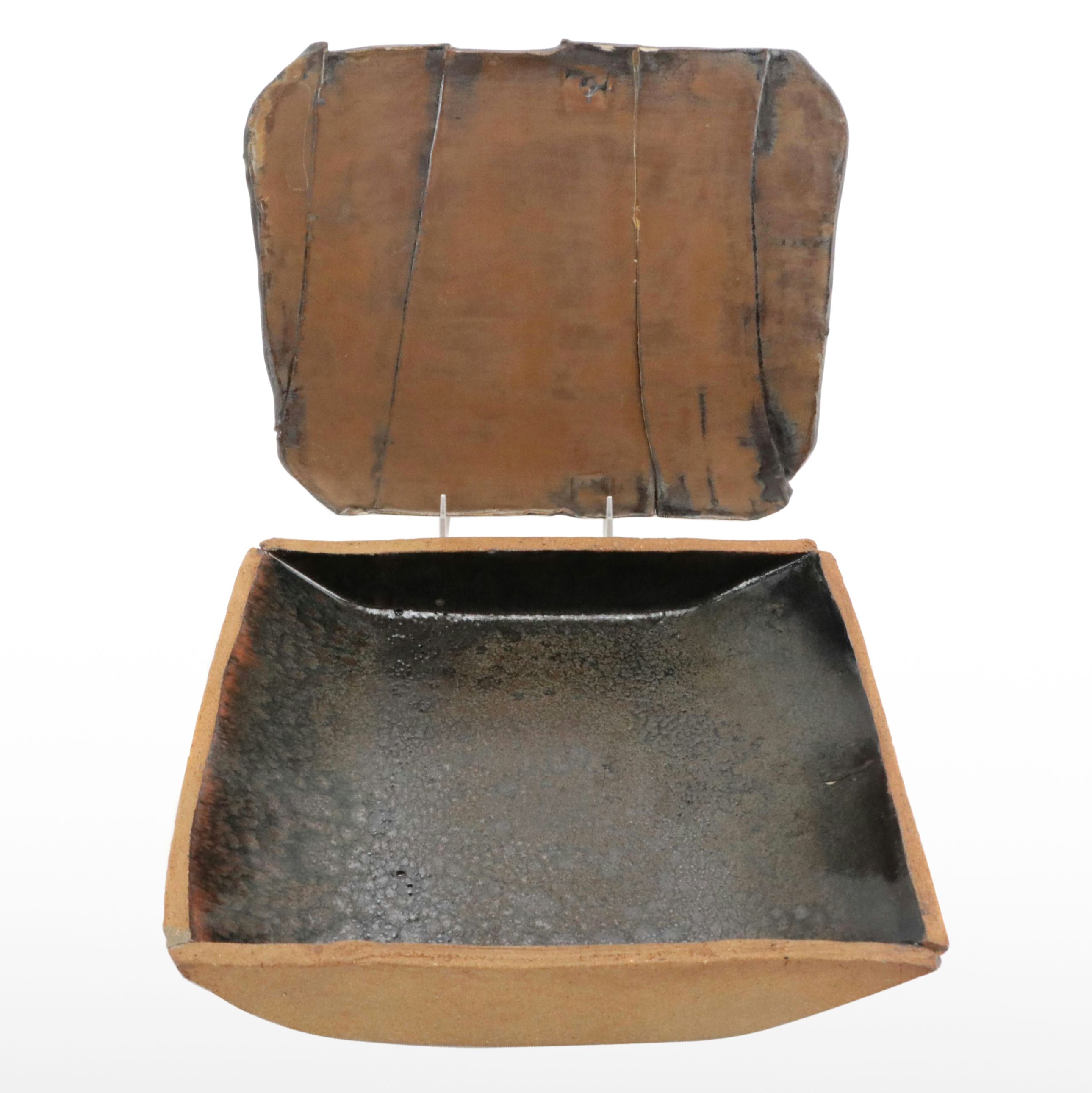 Michael Frasca Art Pottery Bowl and Slab, Contemporary