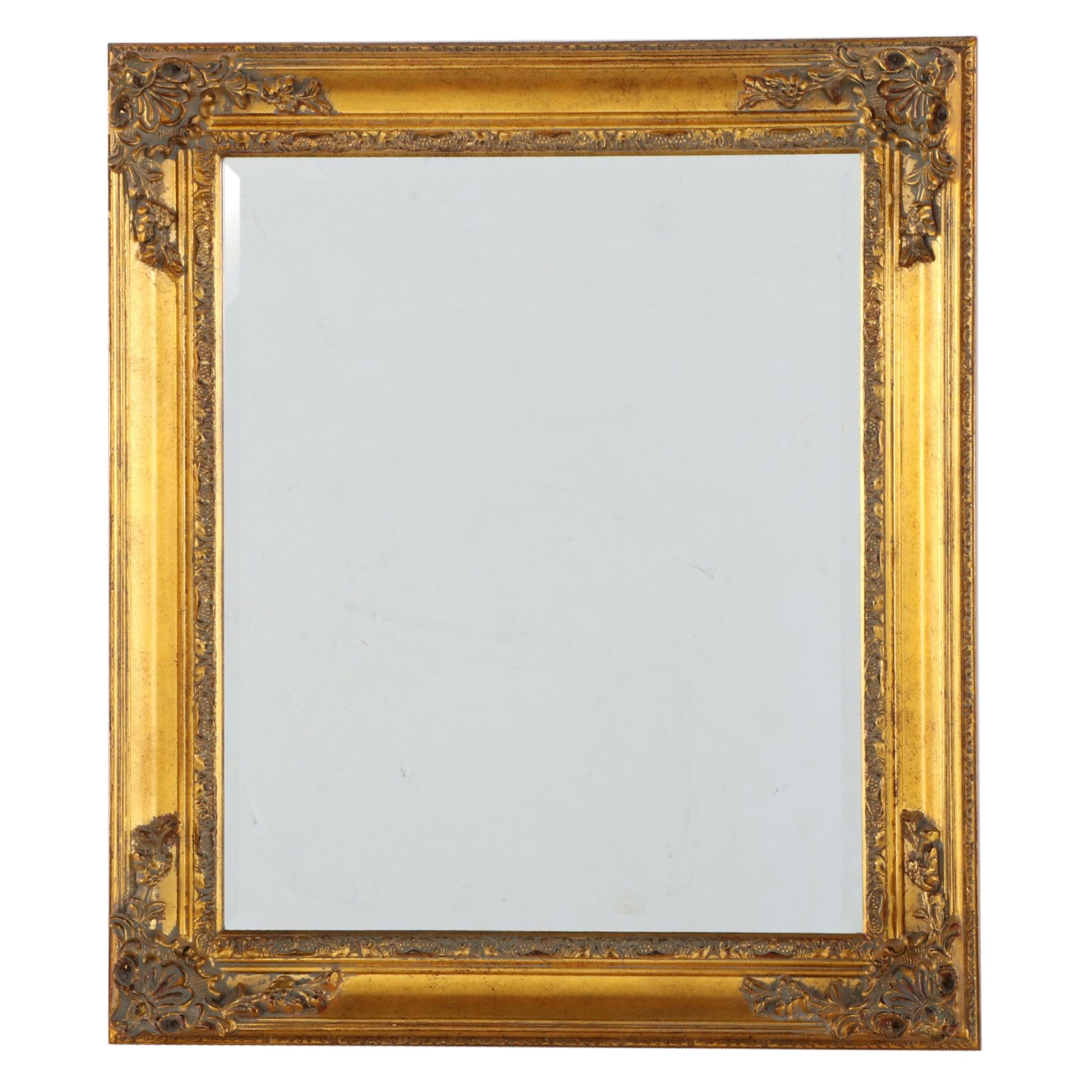 Victorian Giltwood and Molded Plaster Frame Rectangular Wall Mirror