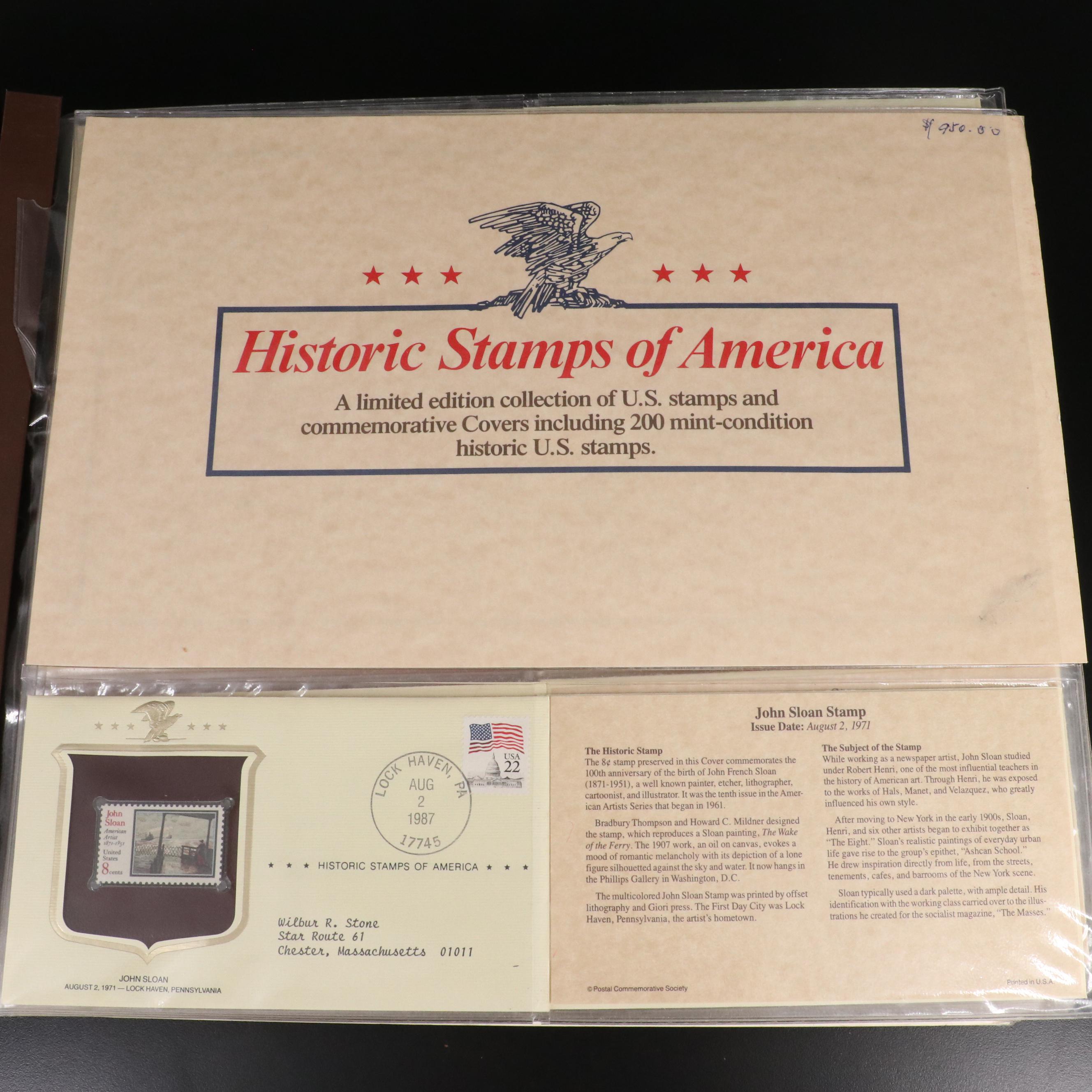 "Historic Stamps of America" Postage Stamp Album