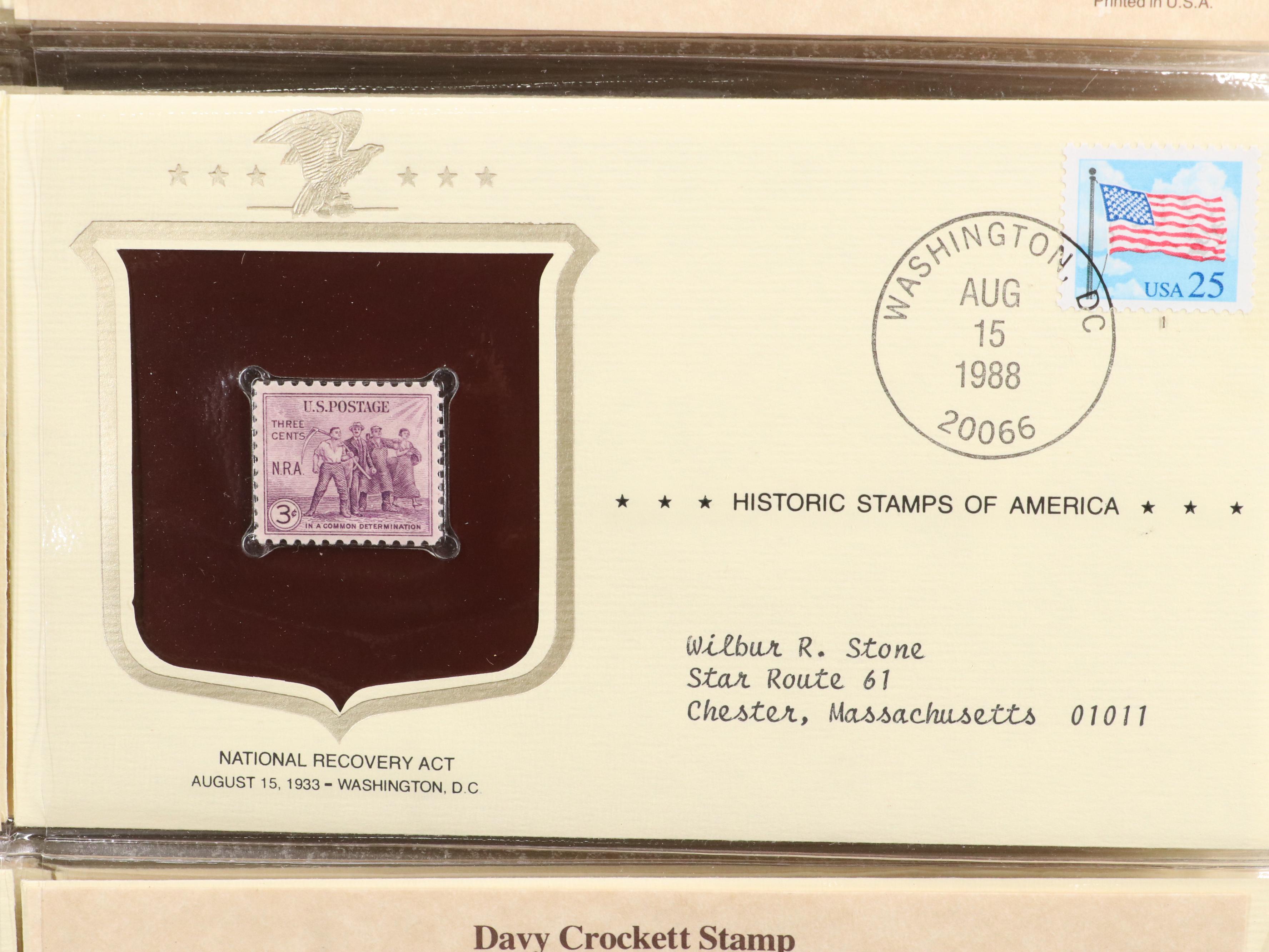 "Historic Stamps of America" Postage Stamp Album