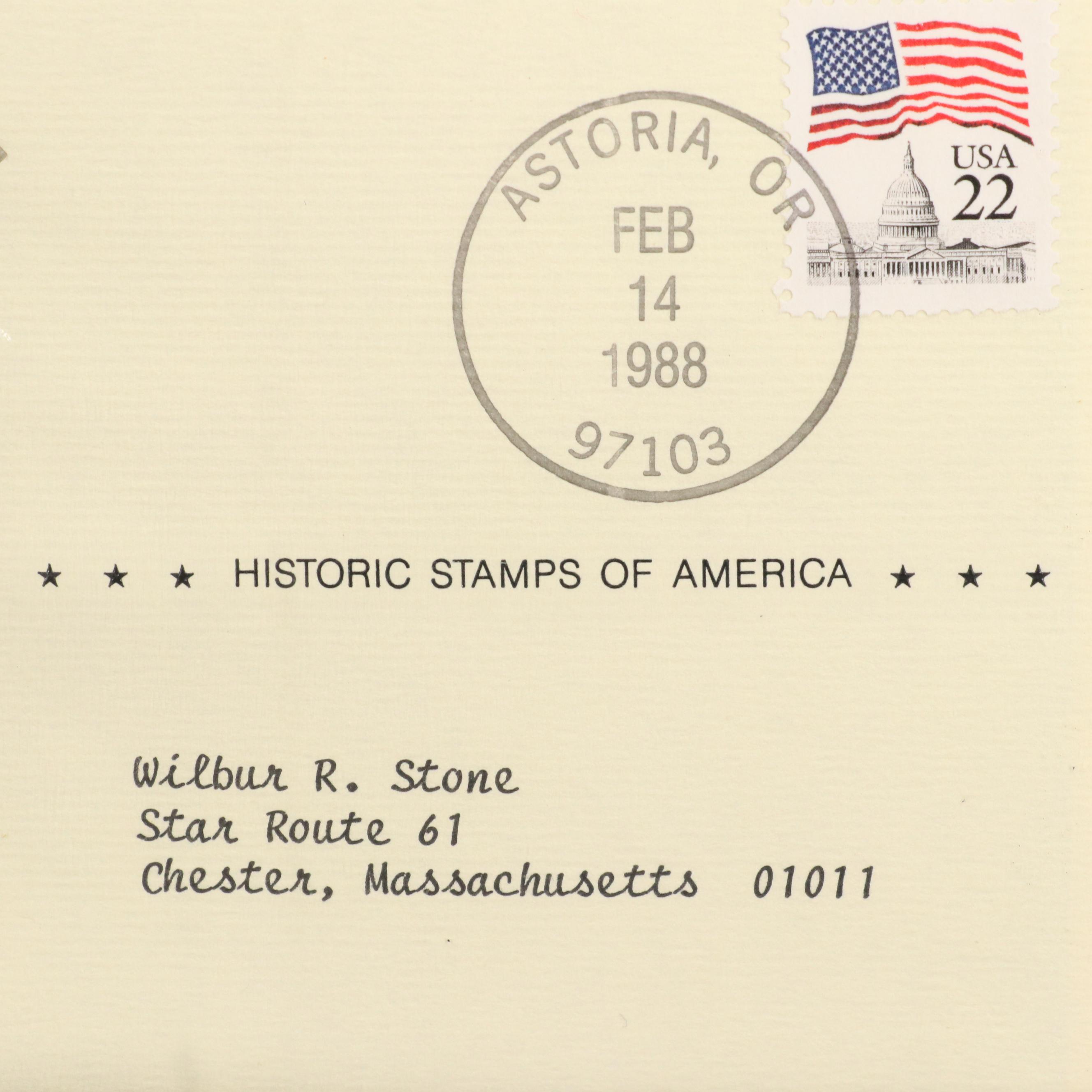 "Historic Stamps of America" Postage Stamp Album