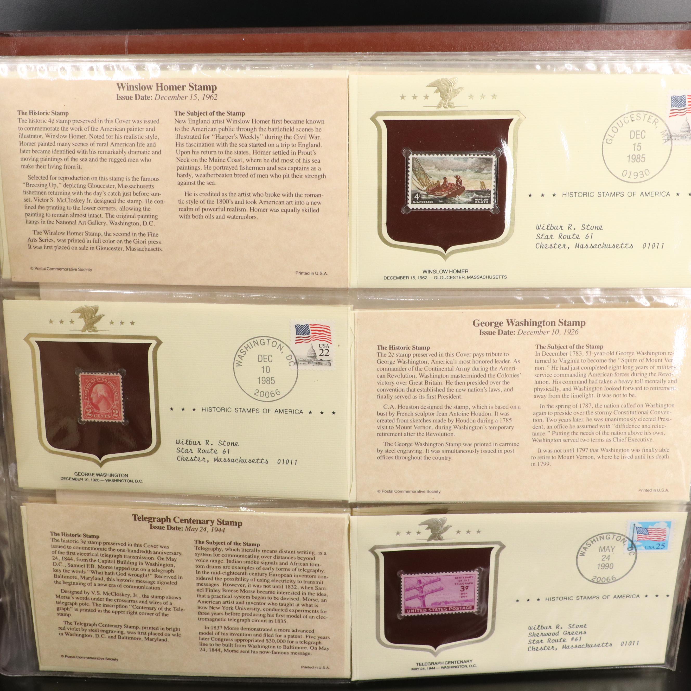 "Historic Stamps of America" Postage Stamp Album