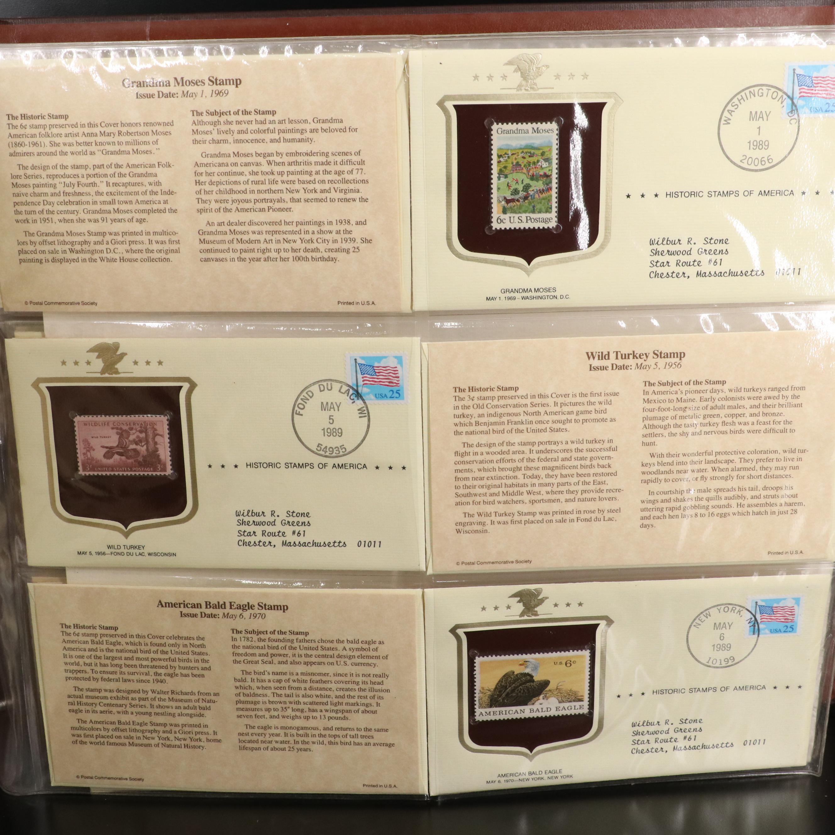 "Historic Stamps of America" Postage Stamp Album