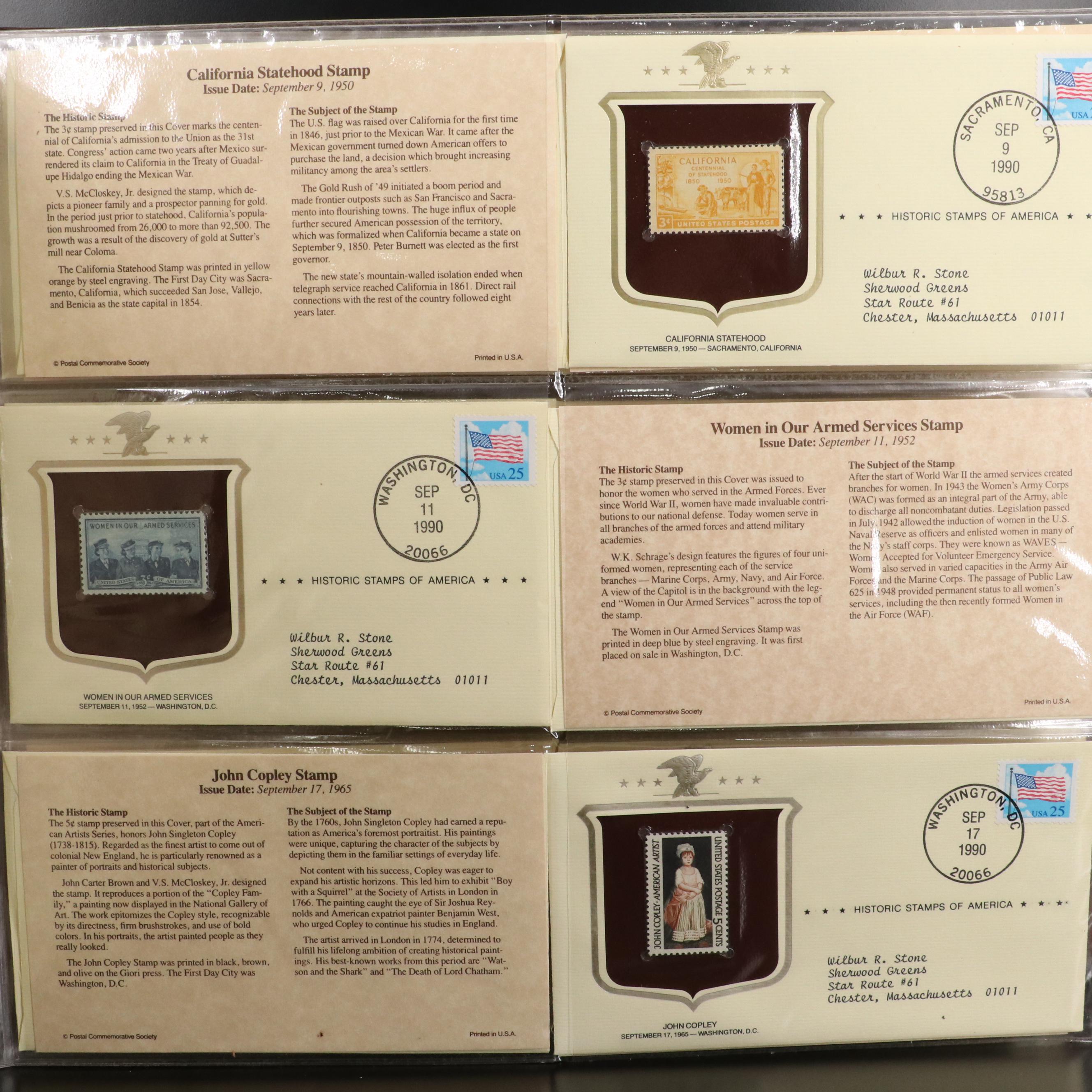 "Historic Stamps of America" Postage Stamp Album