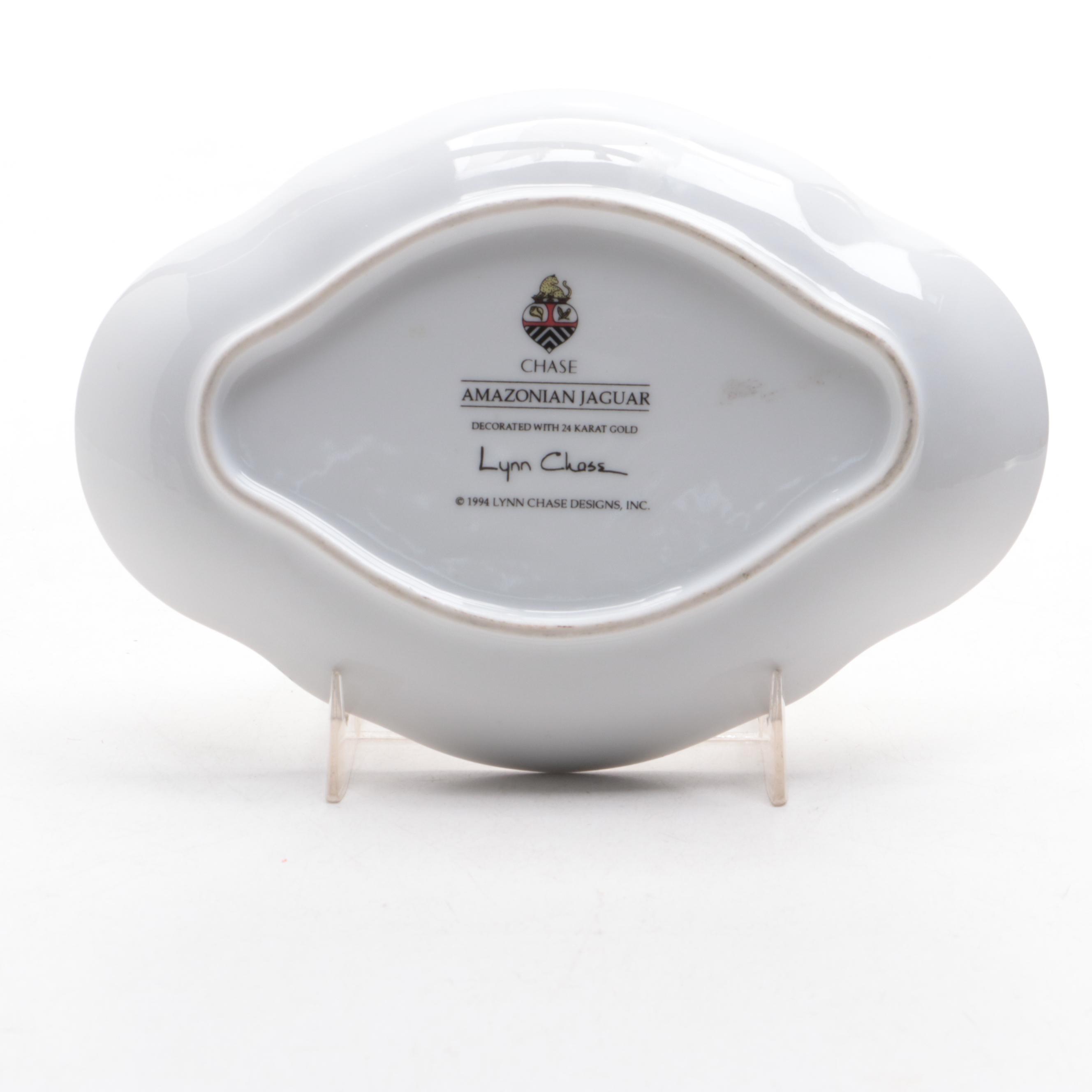 Lynn Chase "Amazonian Jaguar" Porcelain Dish