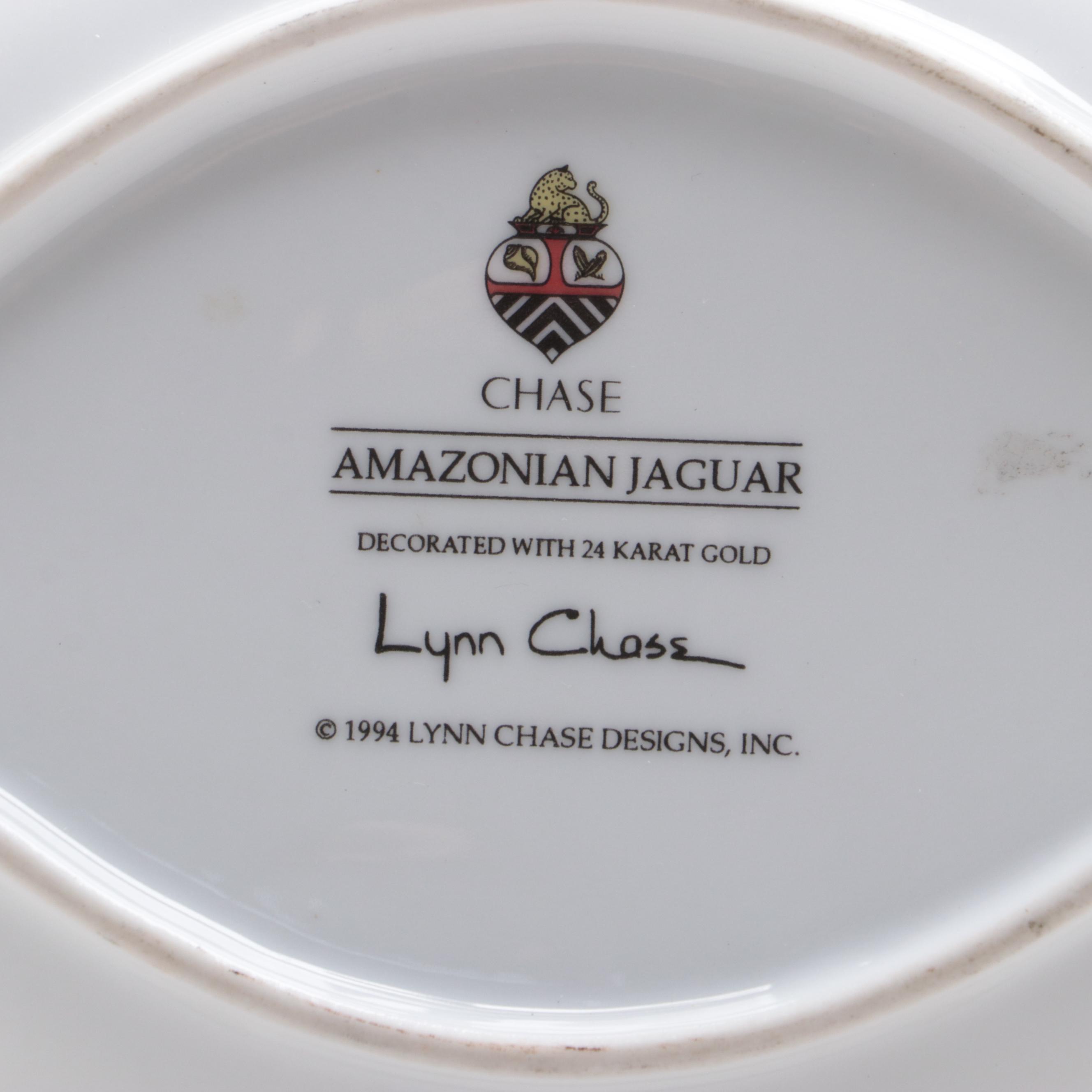 Lynn Chase "Amazonian Jaguar" Porcelain Dish