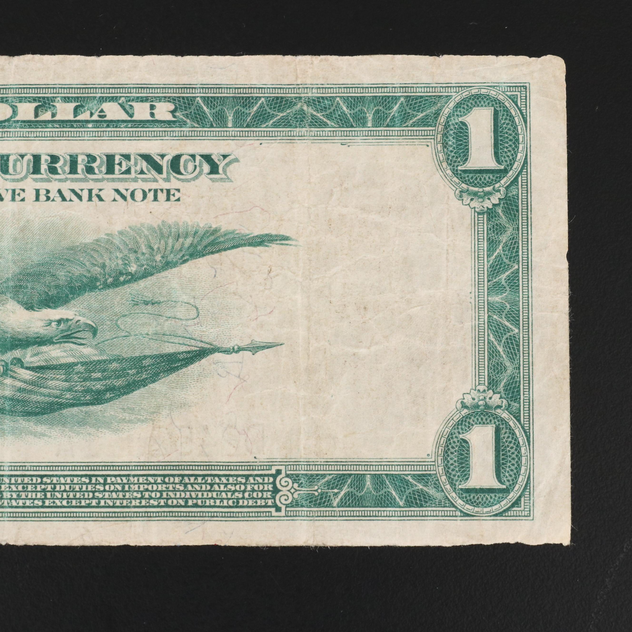 1918 One Dollar Federal Reserve Note