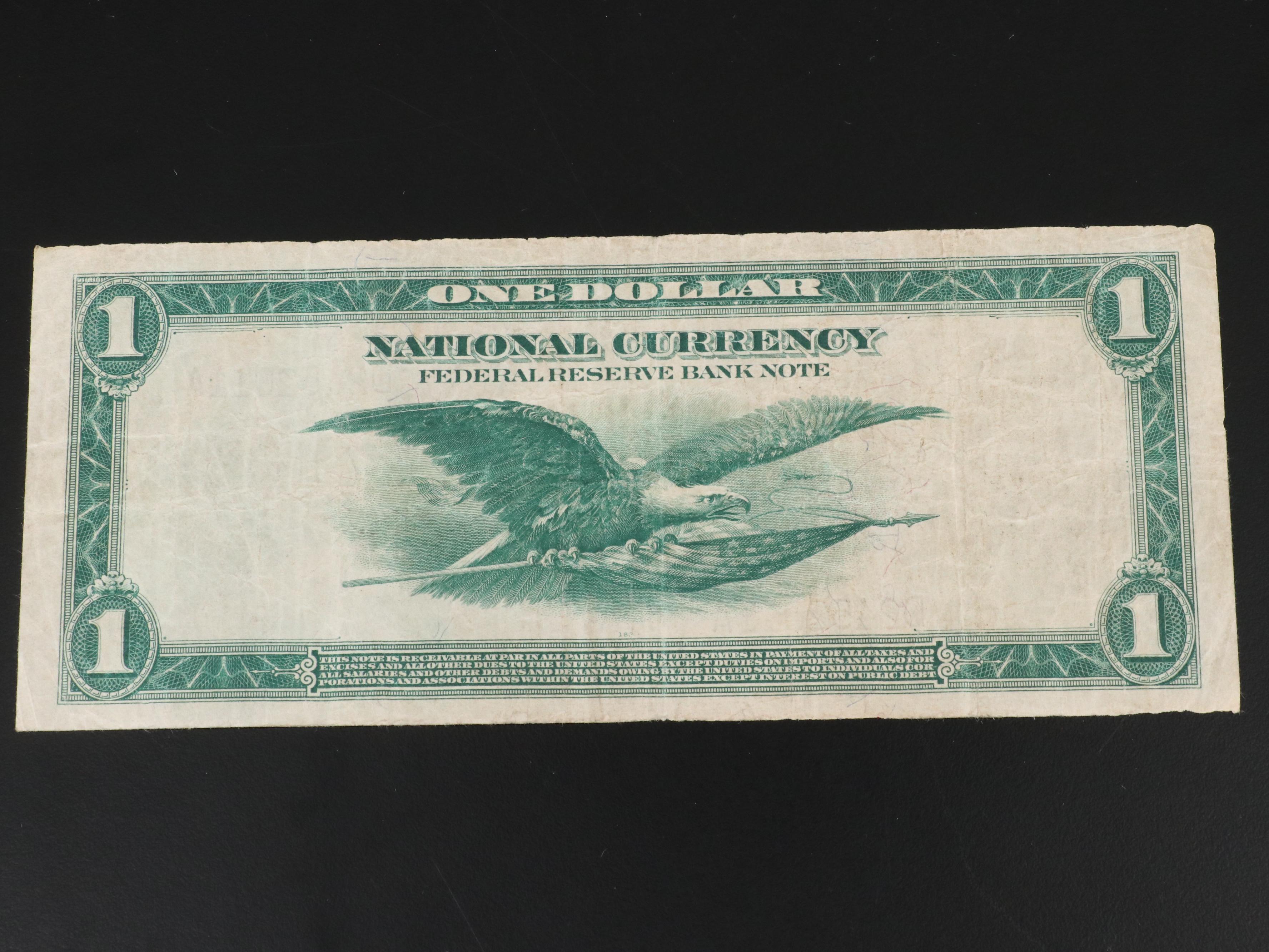 1918 One Dollar Federal Reserve Note