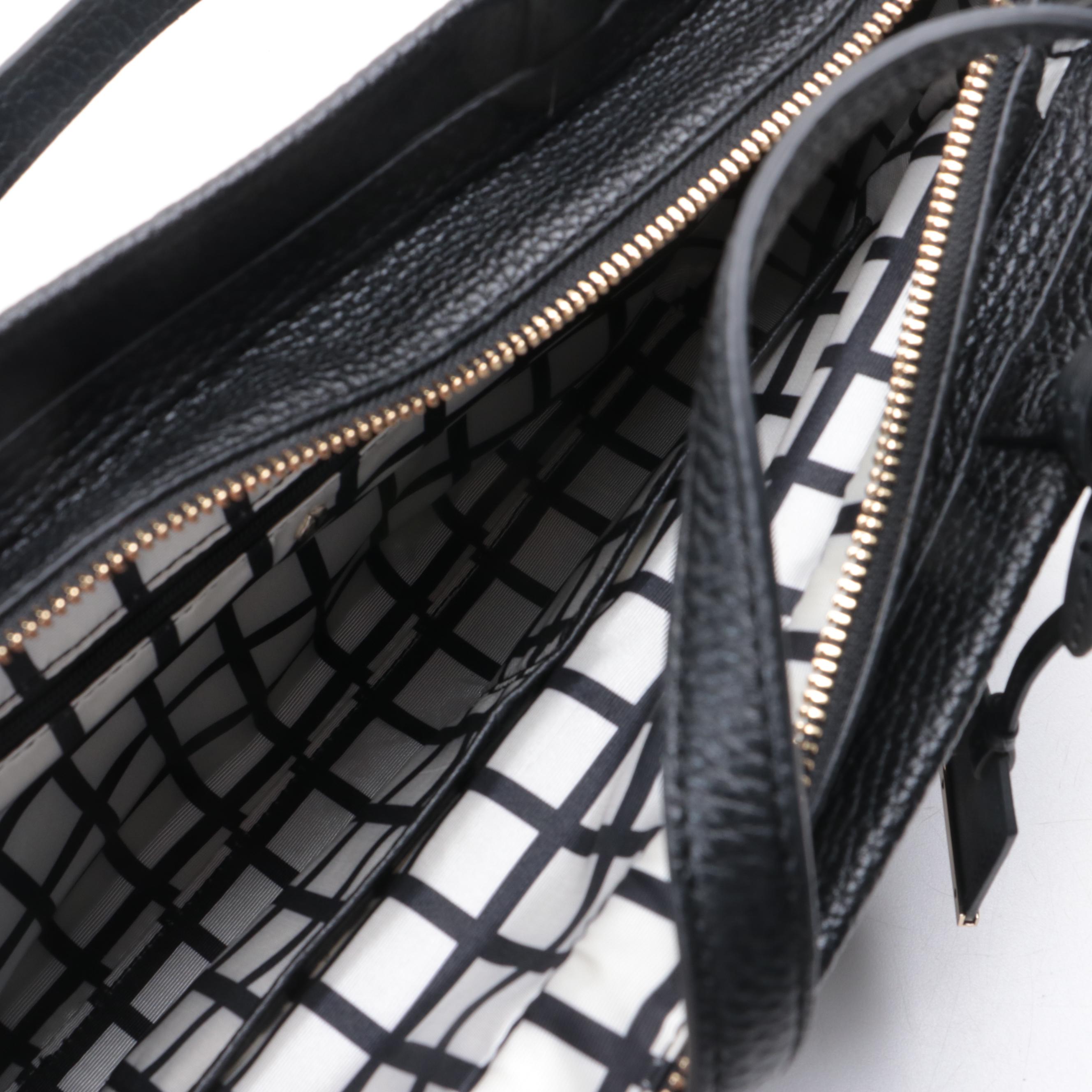 Kate Spade Black Holden Street Lanie Bag, Coach Peyton Leather Cora Dome Satchel