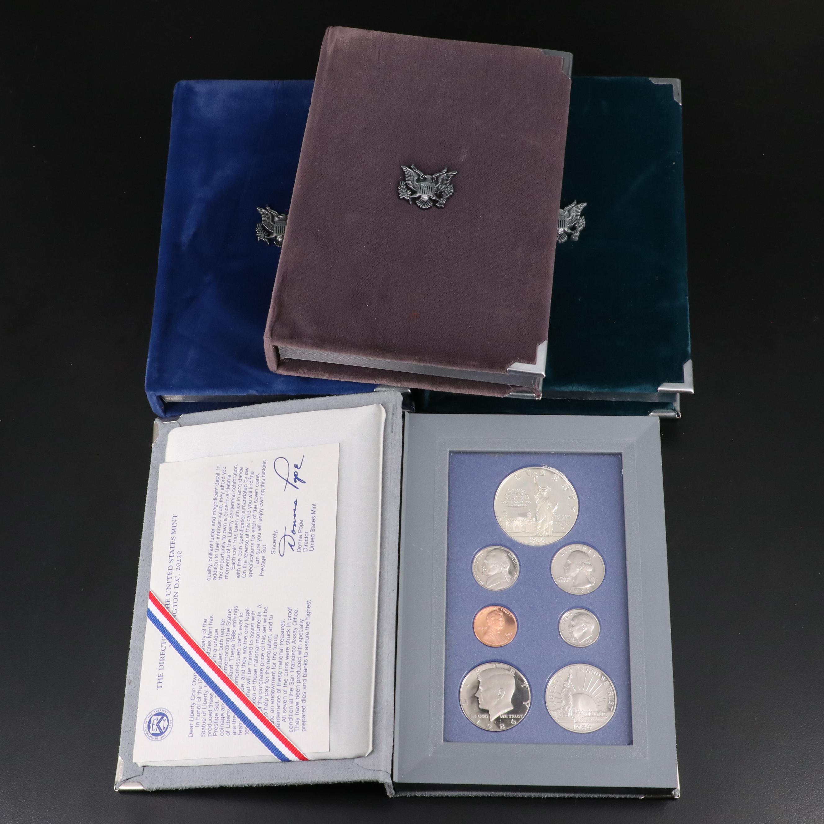 Group of Four United States Mint Prestige Proof Sets