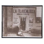 Offset Lithograph of Old Mexico City Pulqueria "La Tlaxcalteca"