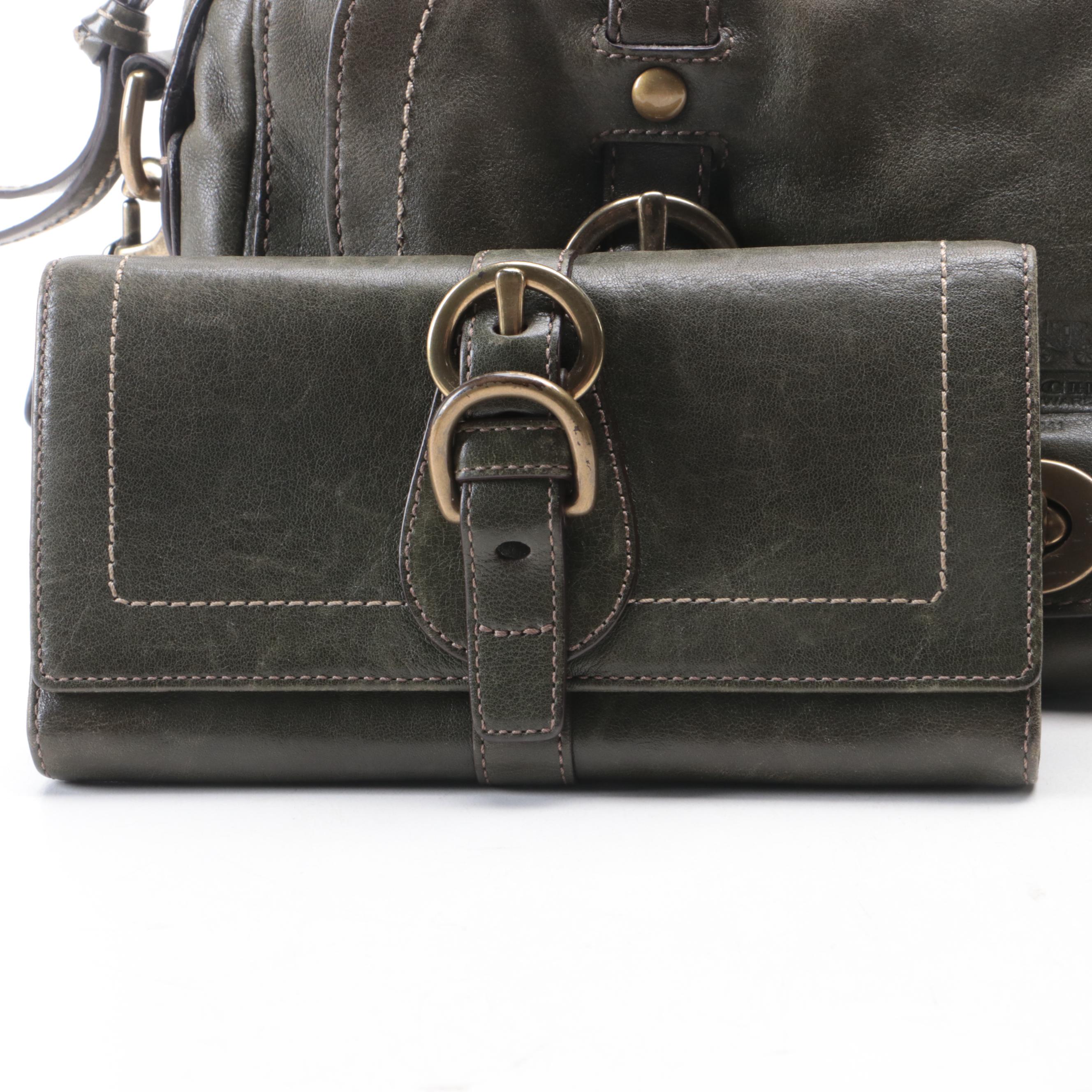 Coach Legacy Garcia Leather Satchel 12704 and Trifold Wallet F41832