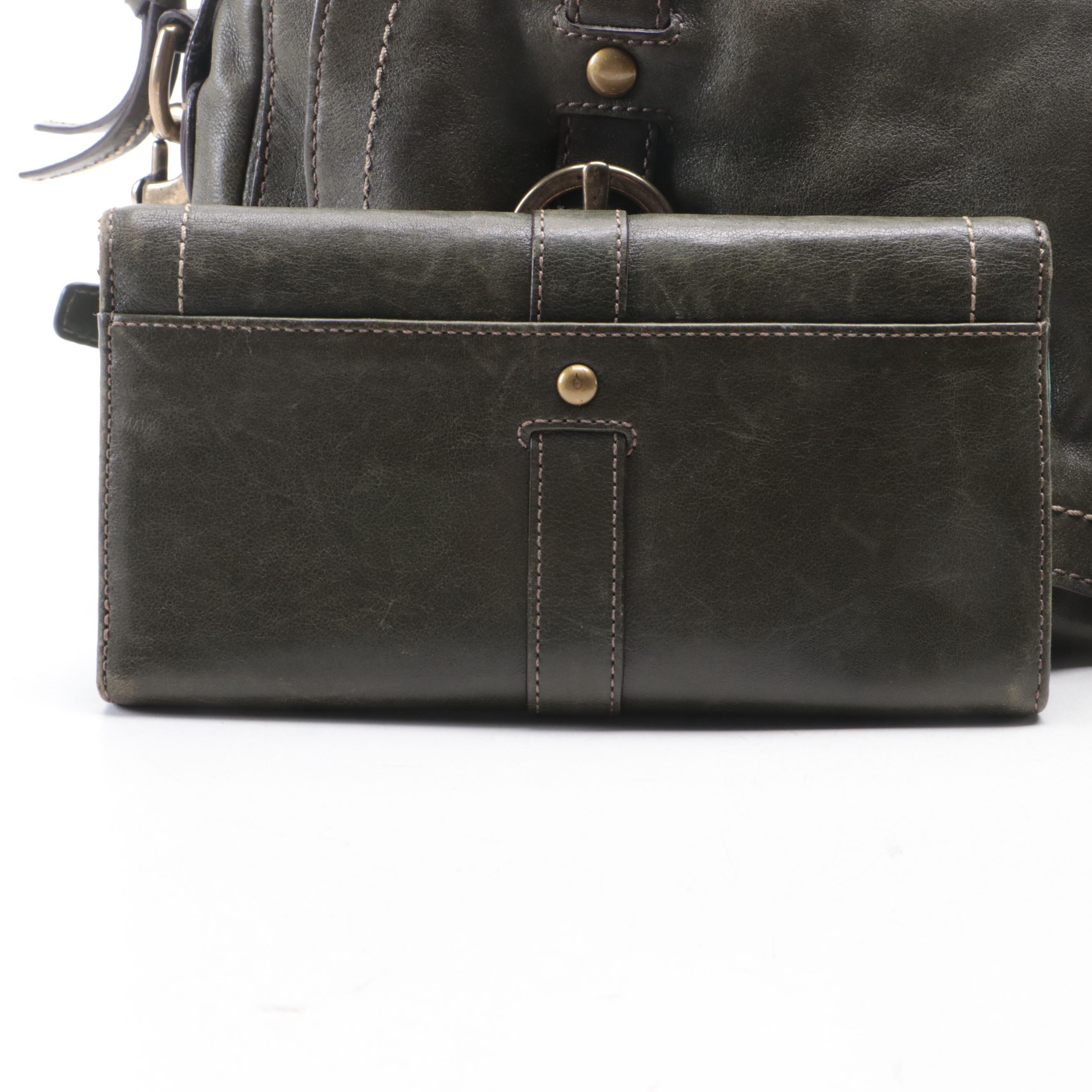 Coach Legacy Garcia Leather Satchel 12704 and Trifold Wallet F41832