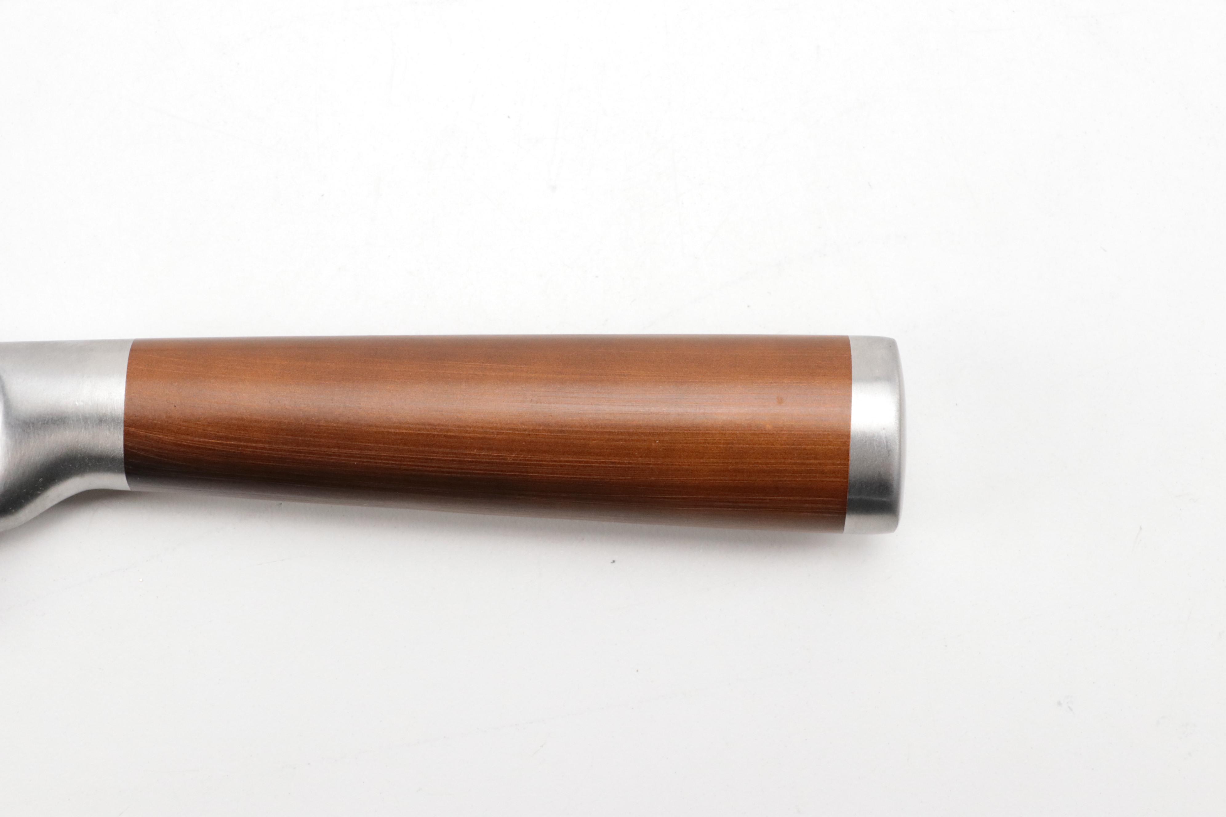 Damascus Steel Five-Piece Steel Chef Set with Knife Roll