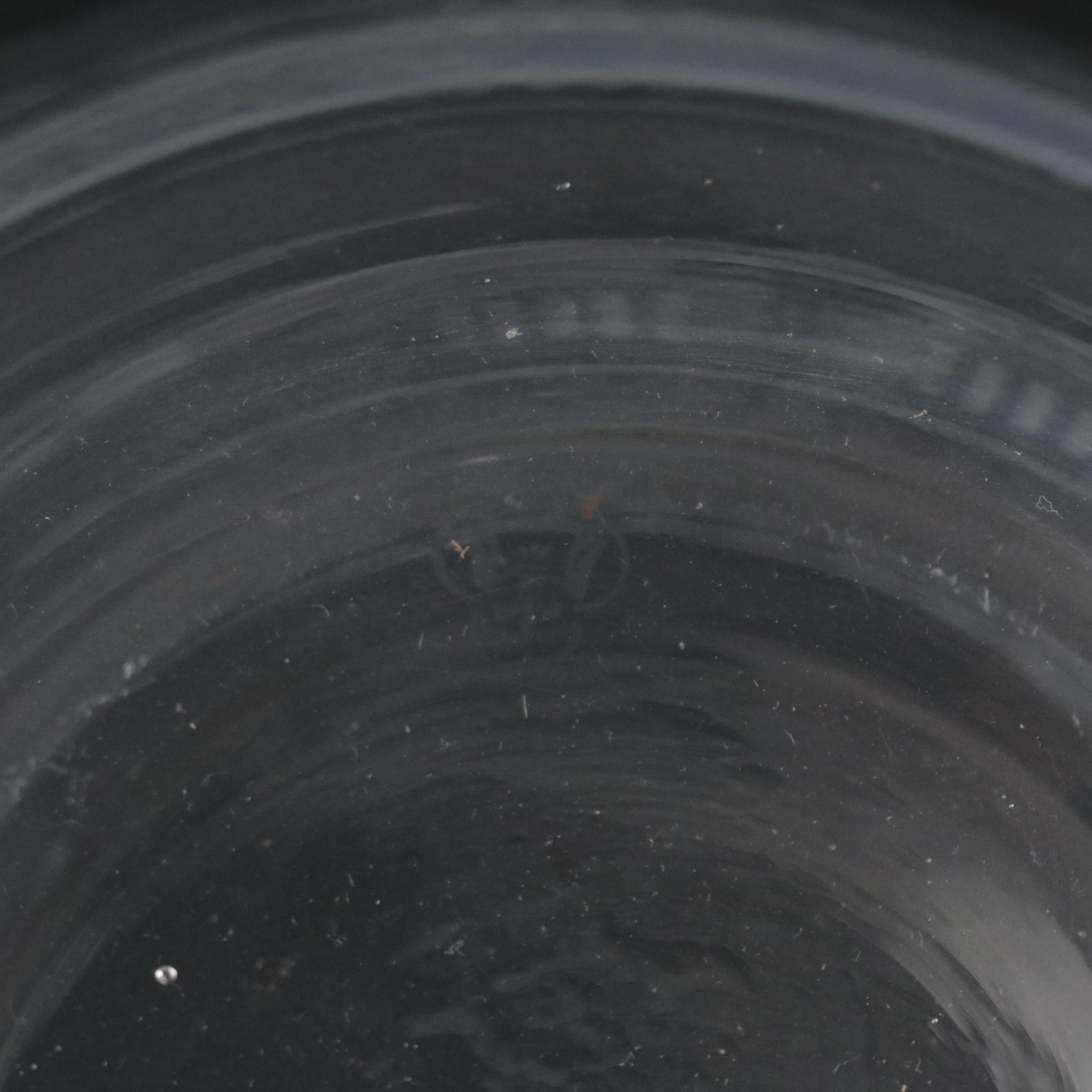 Hawkes Etched Crystal Rose Bowl