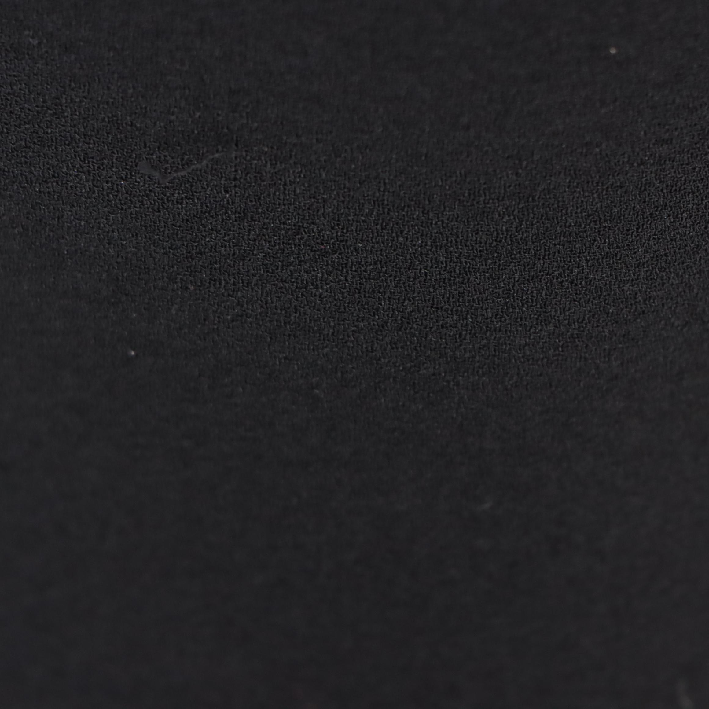 Evening Dress with Rhinestone Embellishment in Black Triacetate and Polyester