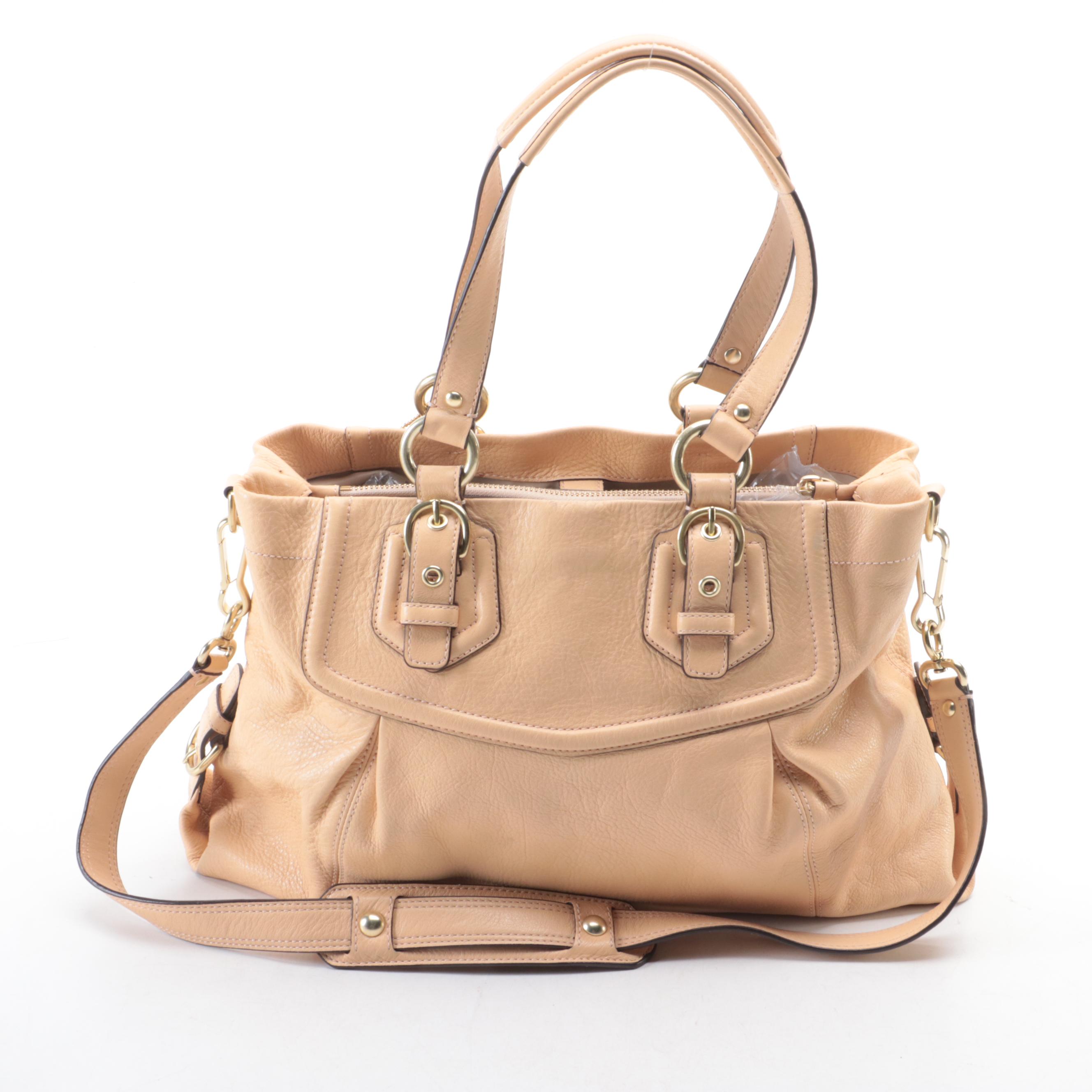Coach Madison Carryall 14574 in Grained Leather with Checkbook Wallet