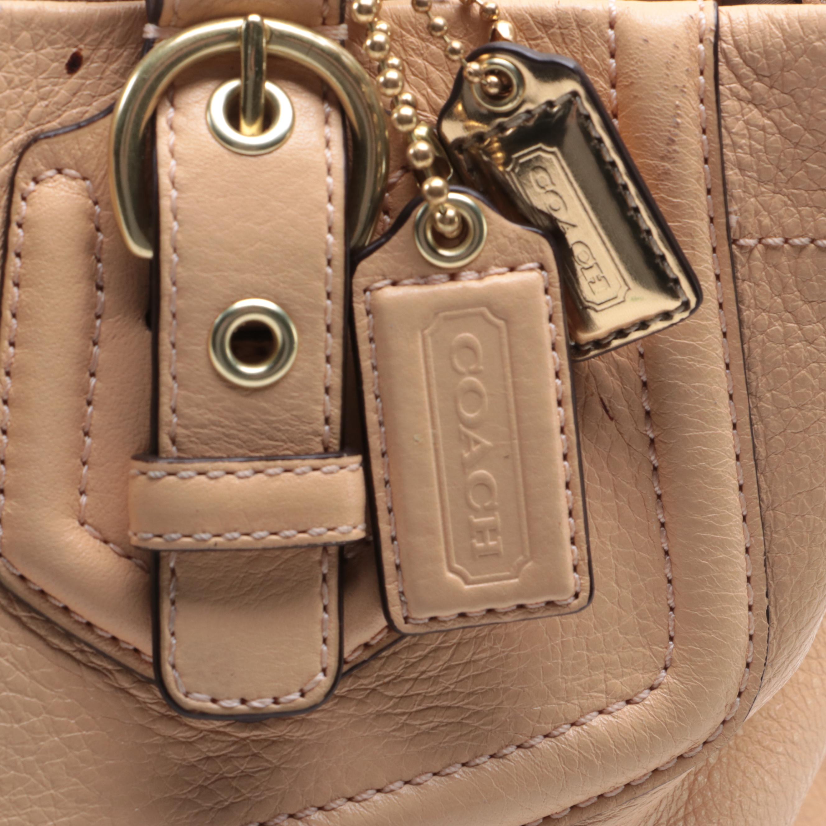 Coach Madison Carryall 14574 in Grained Leather with Checkbook Wallet