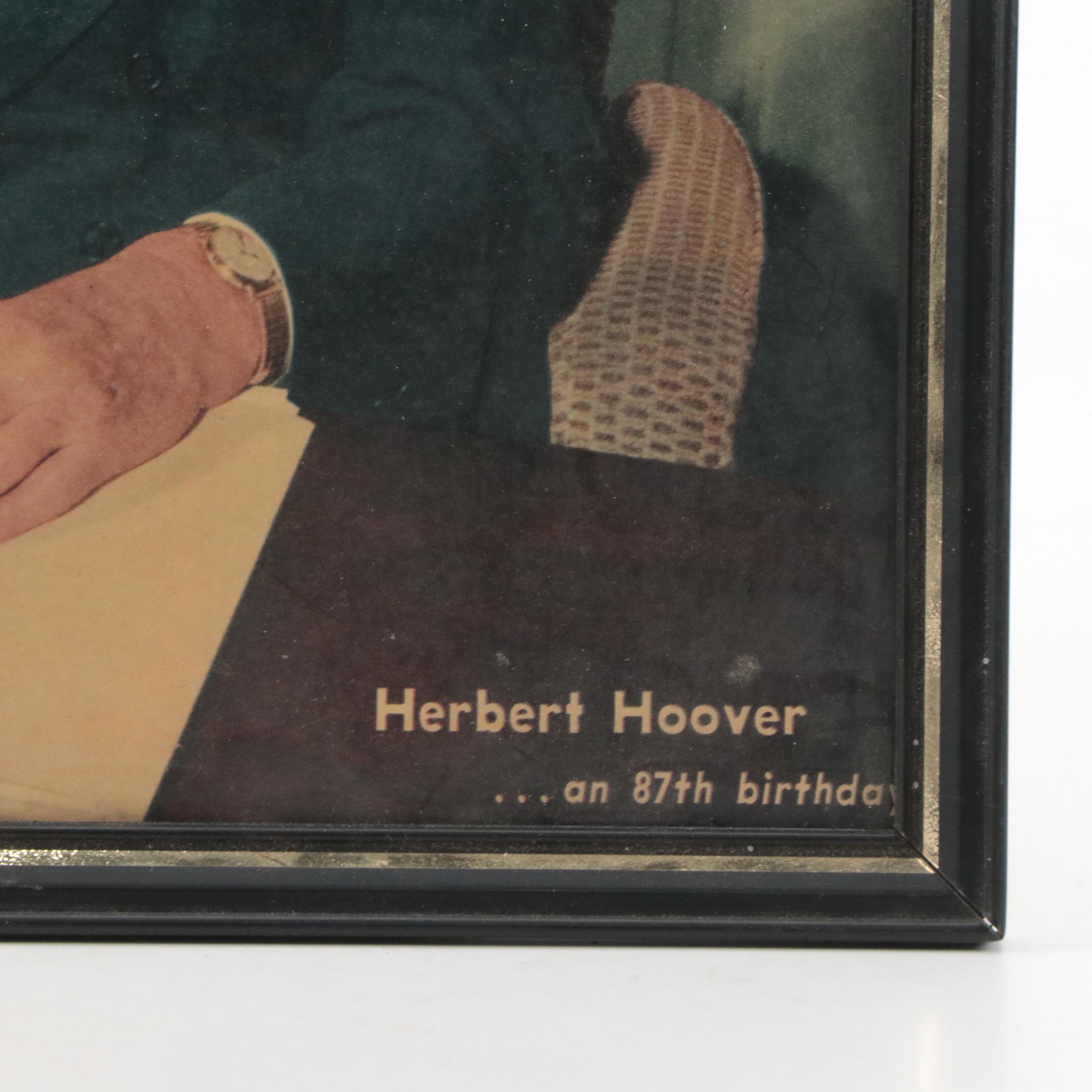 Herbert Hoover Signed "Globe-Democrat" Magazine Cover, 1961
