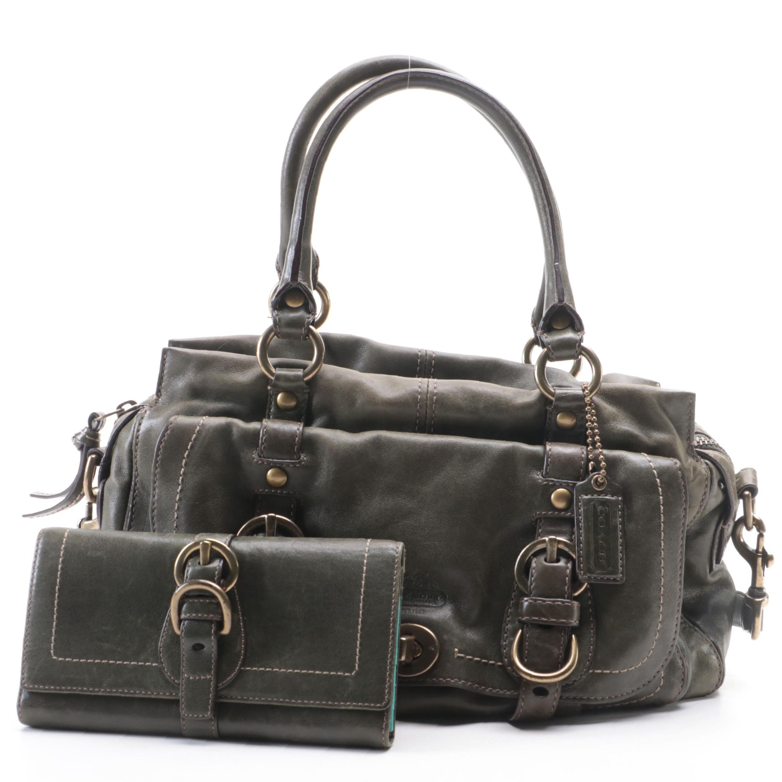 Coach Legacy Garcia Leather Satchel 12704 and Trifold Wallet F41832