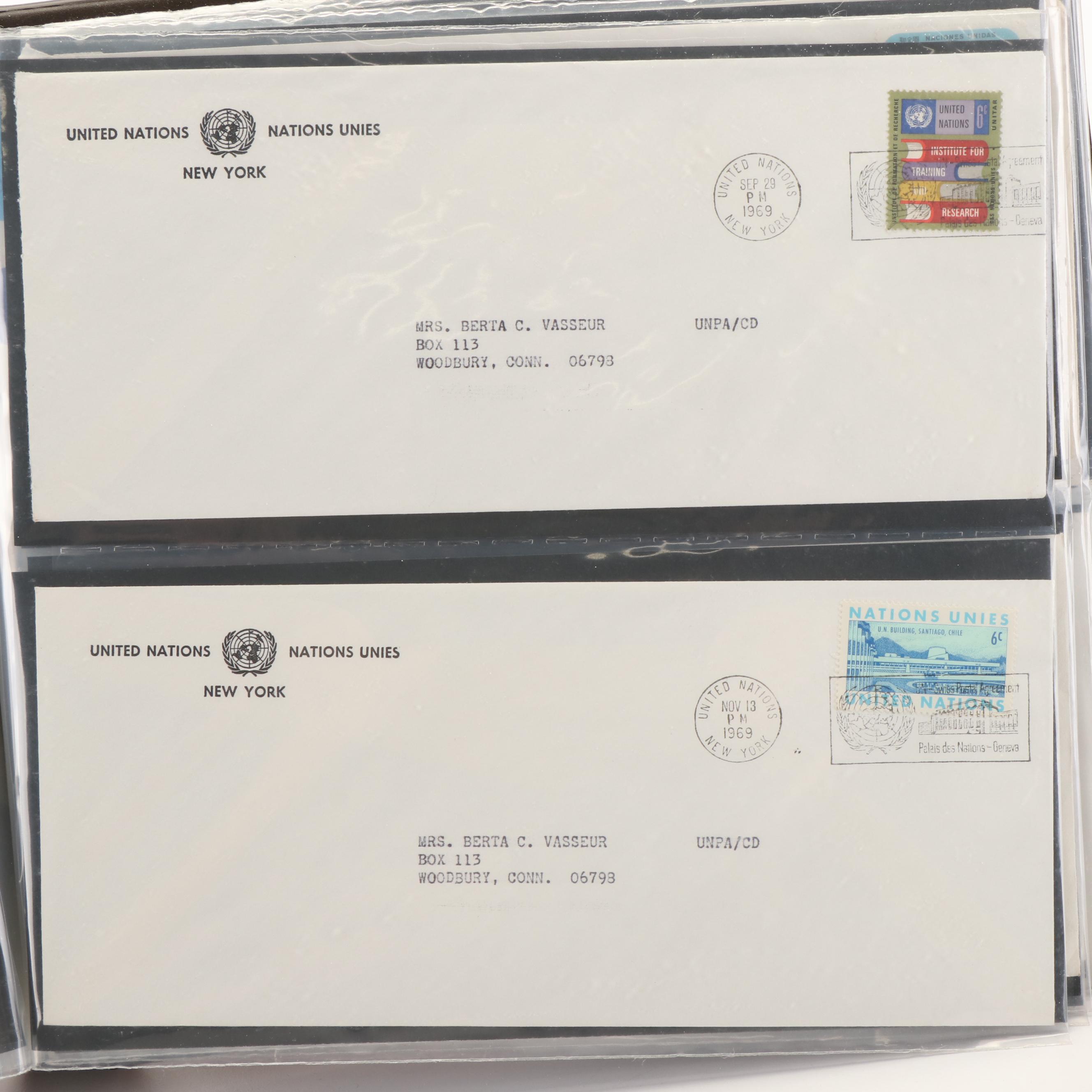 United Nations Postal Covers, U.S. Postal Covers and More