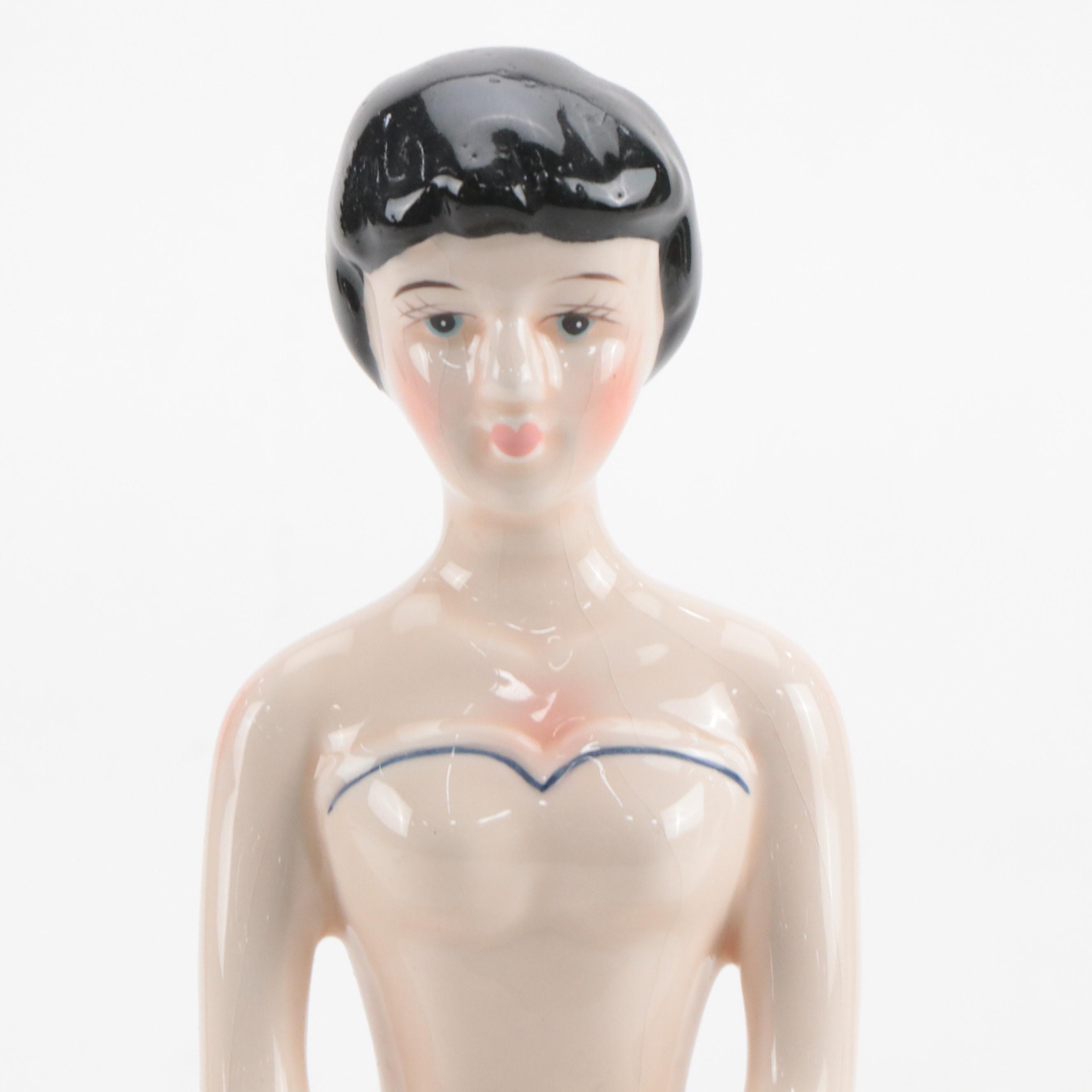 Volkstedt Half Doll with Dressel, Kister & Co and Other Dolls and Figurines