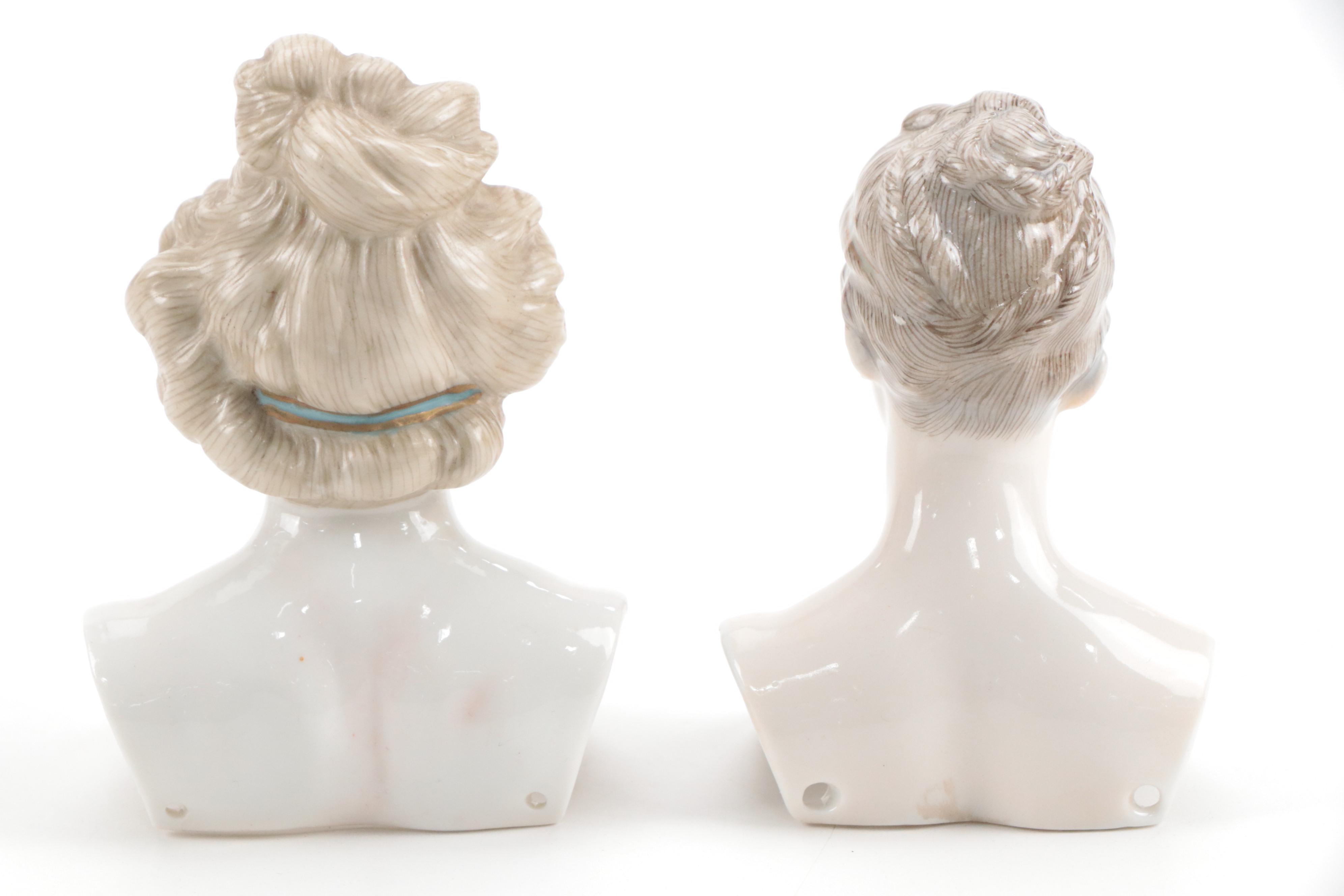 Volkstedt Half Doll with Dressel, Kister & Co and Other Dolls and Figurines