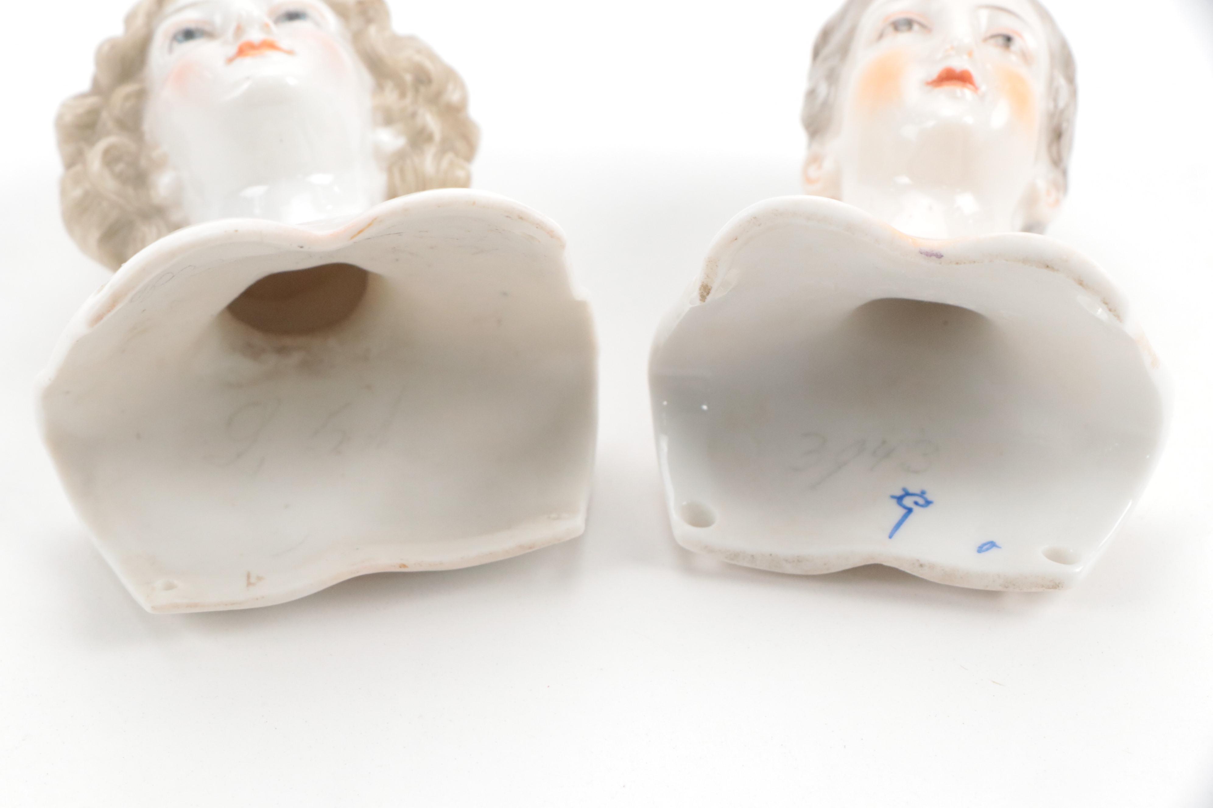 Volkstedt Half Doll with Dressel, Kister & Co and Other Dolls and Figurines