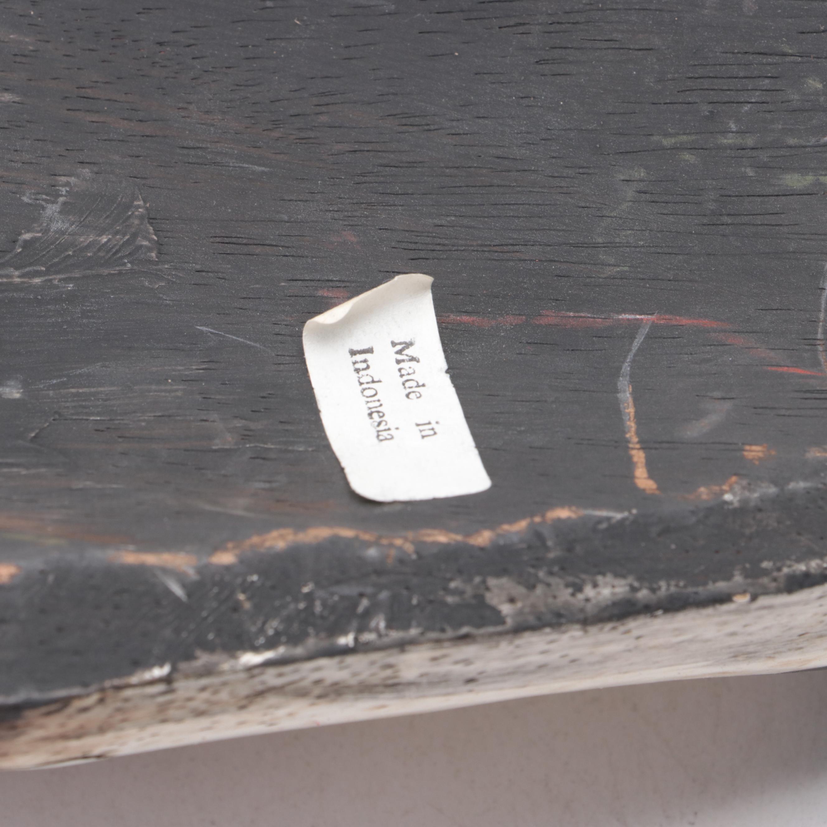 West African Bambara Ntomo Mask, Javanese and Jamaican Souvenir Masks,