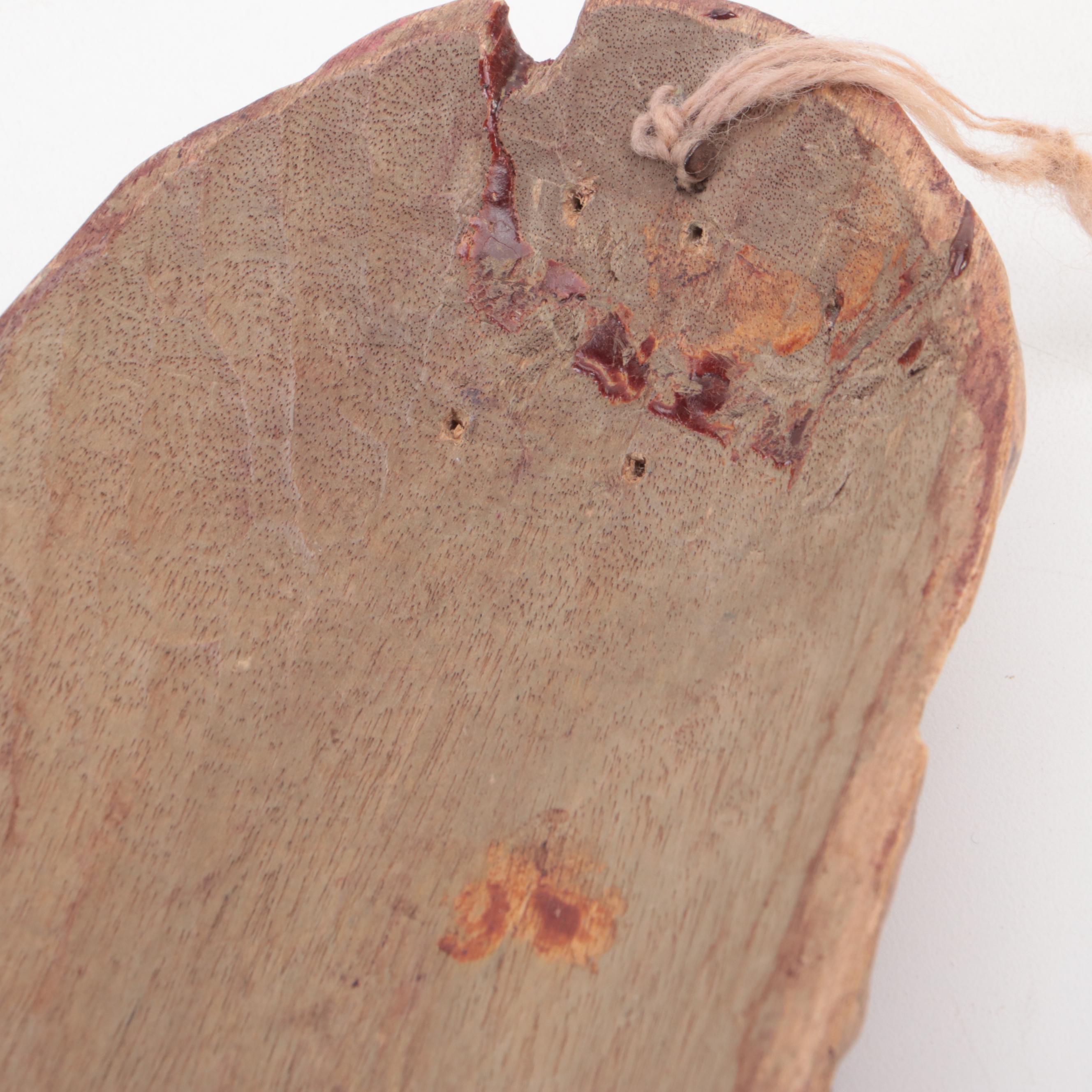 West African Bambara Ntomo Mask, Javanese and Jamaican Souvenir Masks,