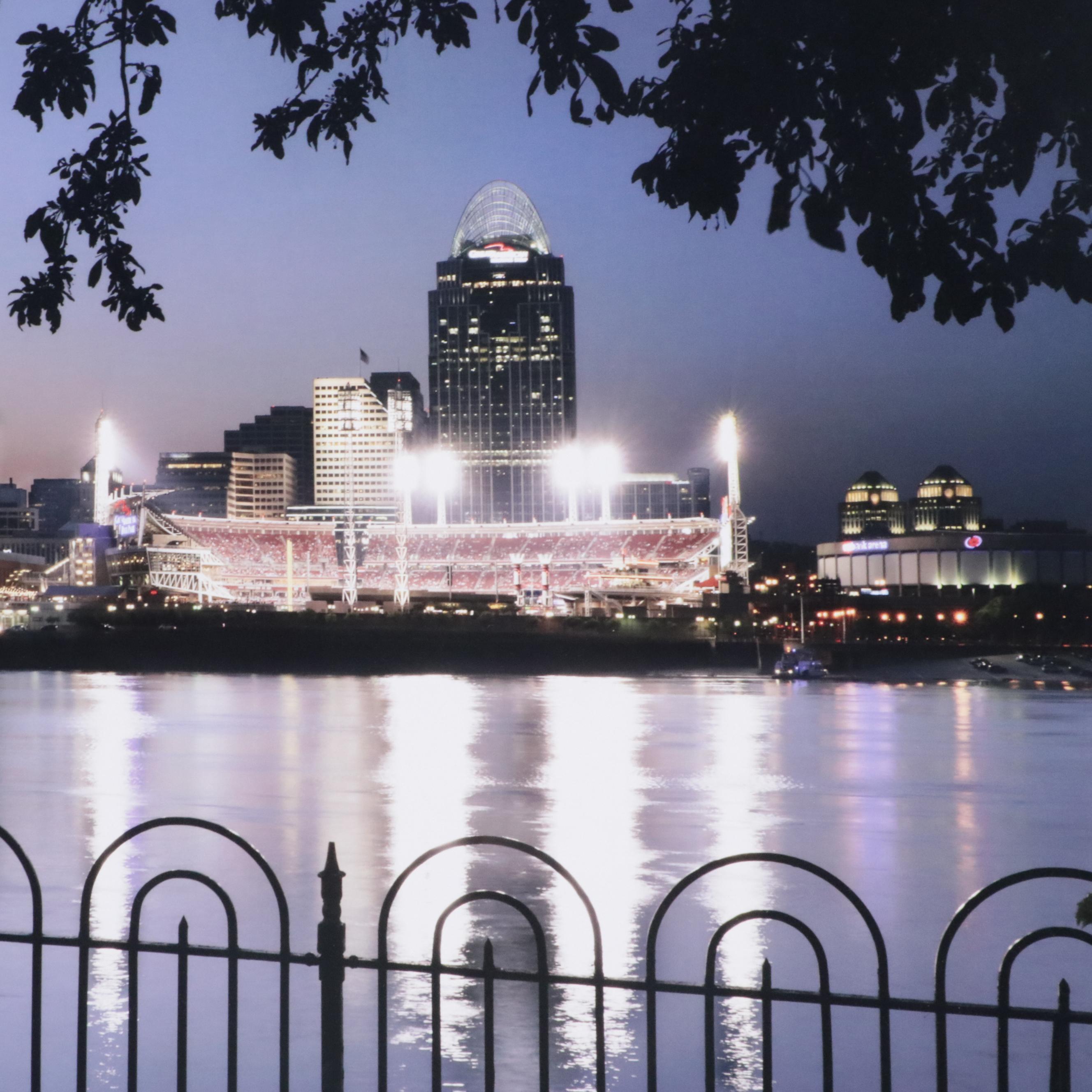 J. Miles Wolf Chromogenic Color Print of Cincinnati View From Kentucky