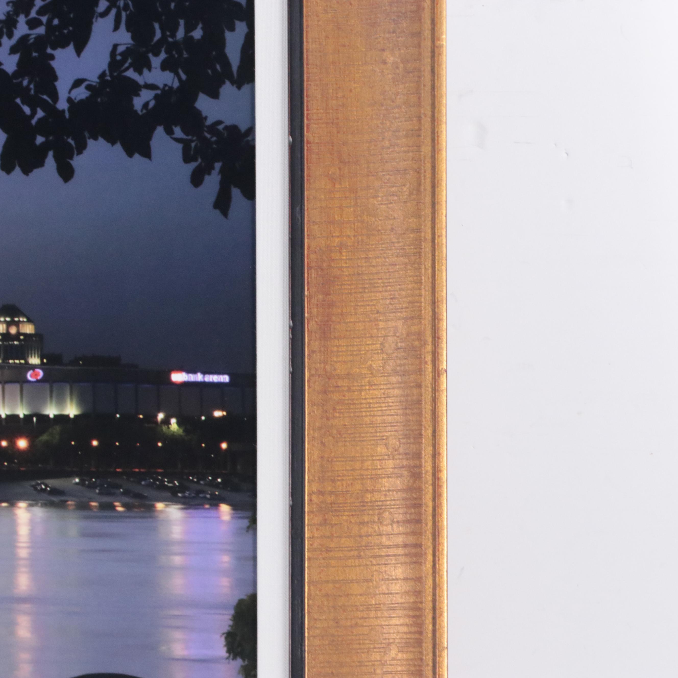 J. Miles Wolf Chromogenic Color Print of Cincinnati View From Kentucky