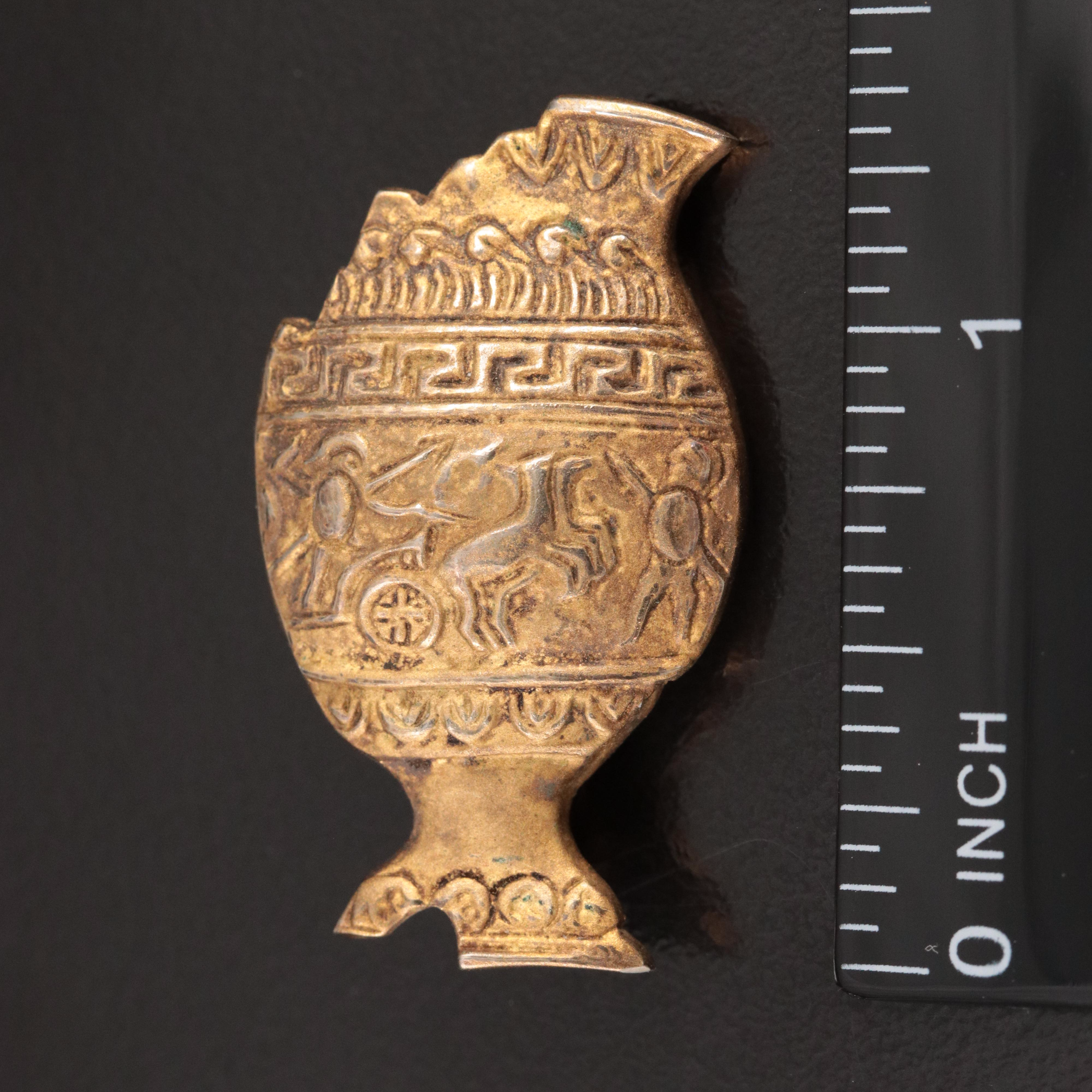 800 Silver Ancient Greek Vase Replica Pin