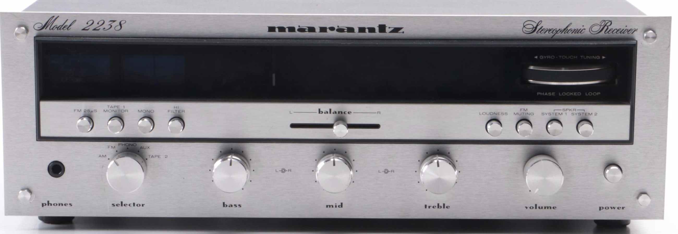 Marantz Model 2238 Stereophonic Receiver, circa 1977–1980