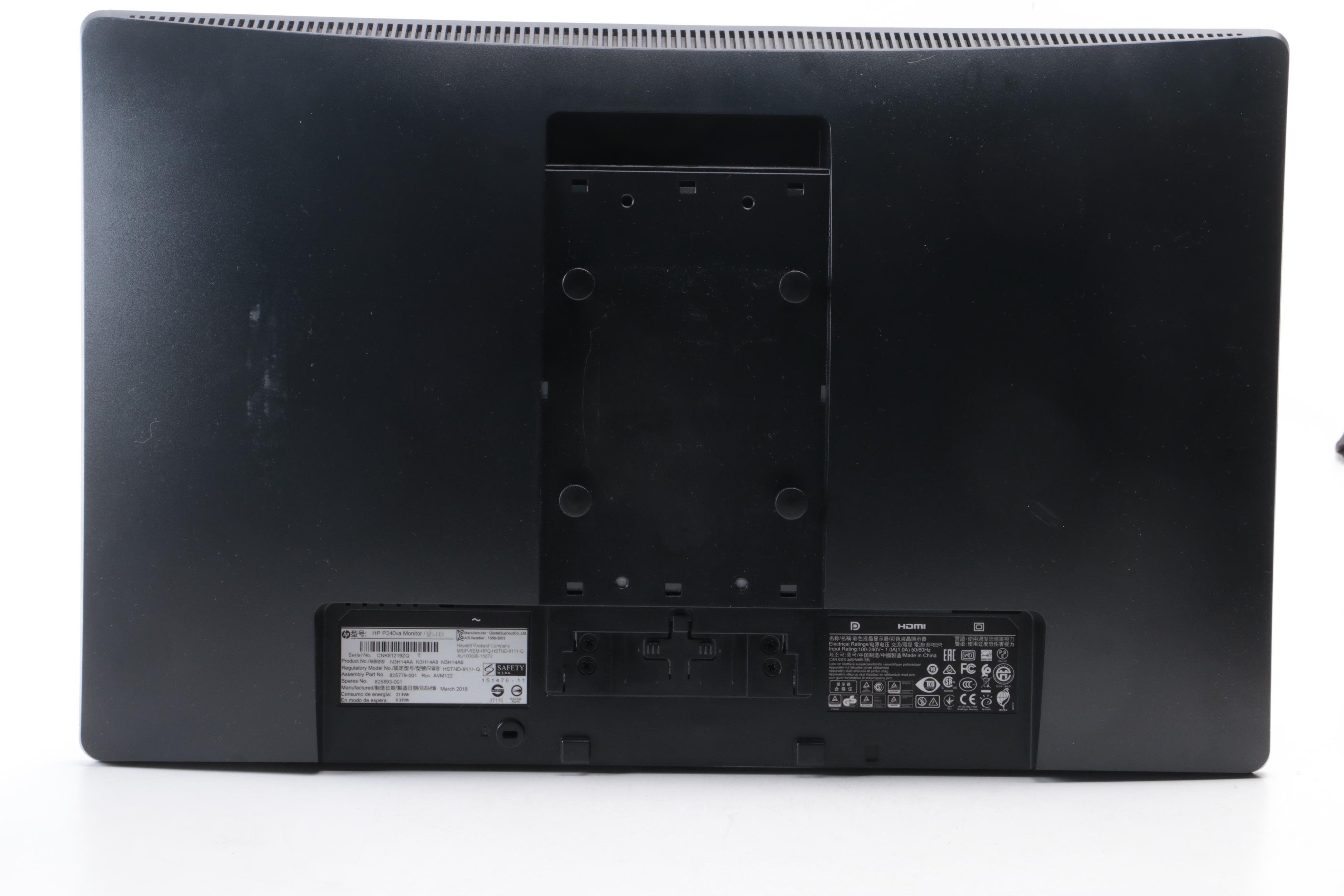 HP ProDisplay P240va Monitor