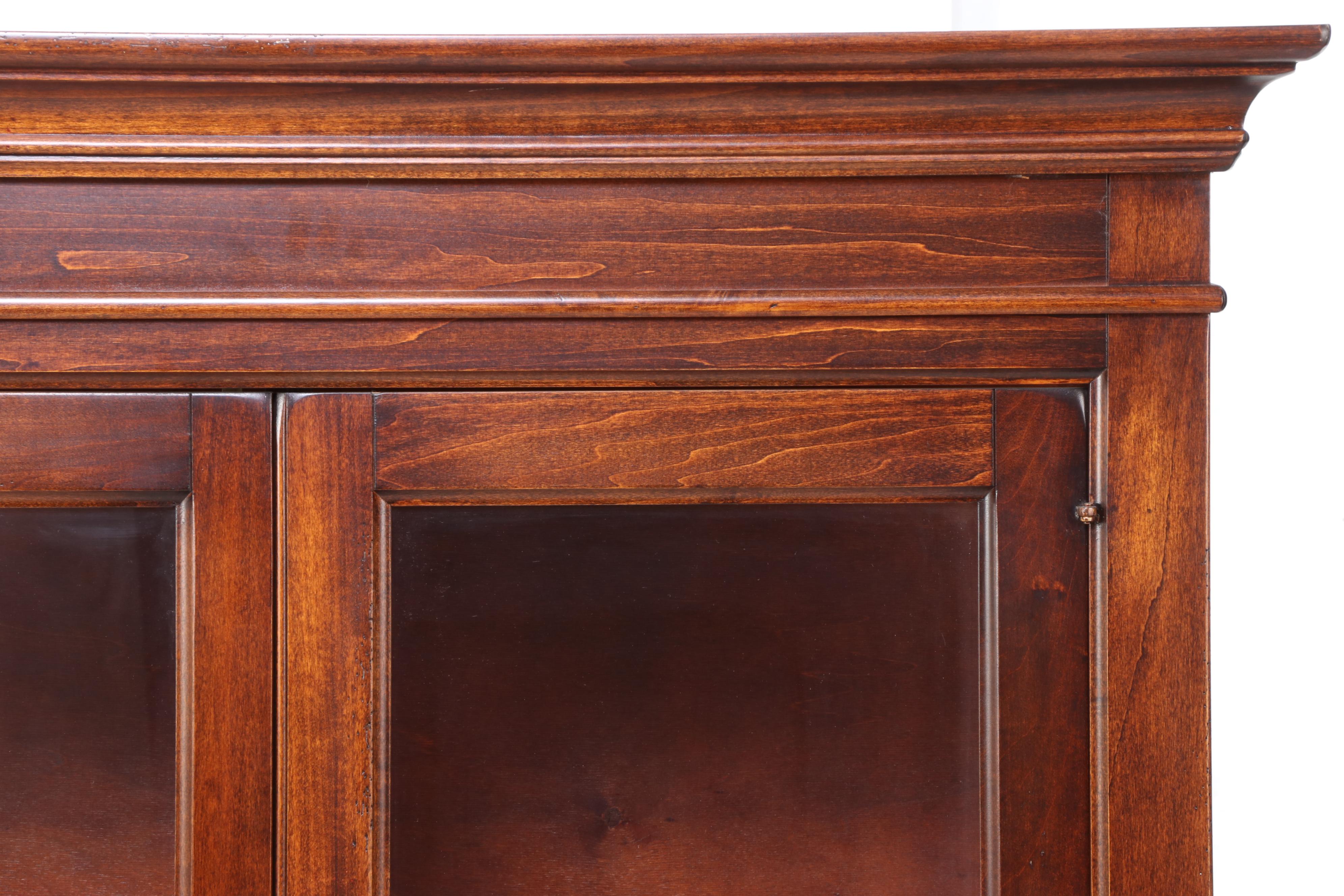 Arhaus Furniture Rustic Hardwood Display Cabinet