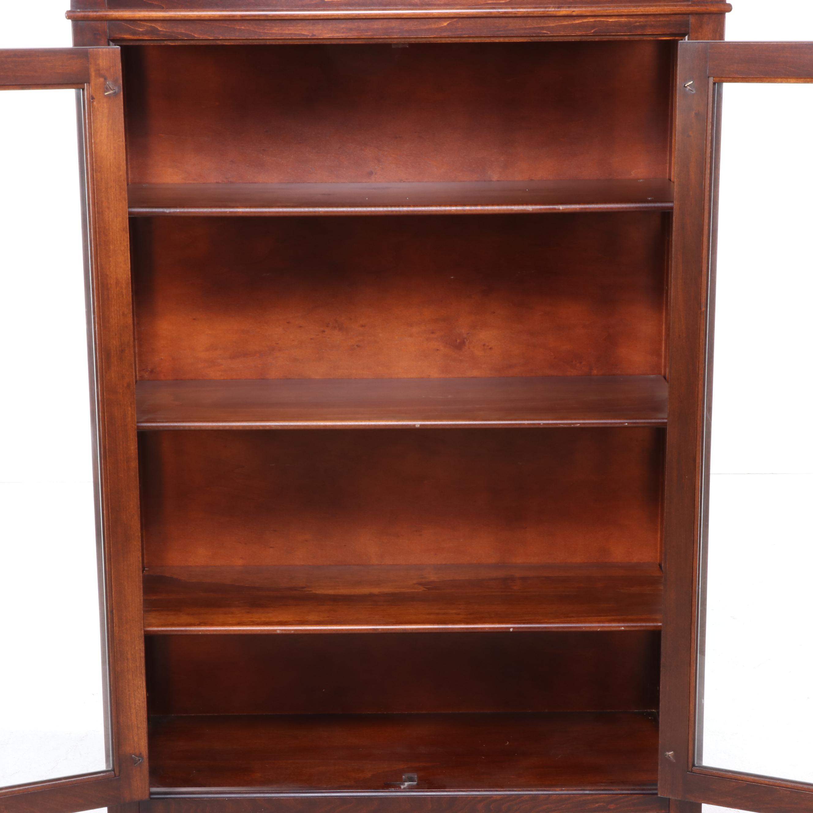 Arhaus Furniture Rustic Hardwood Display Cabinet